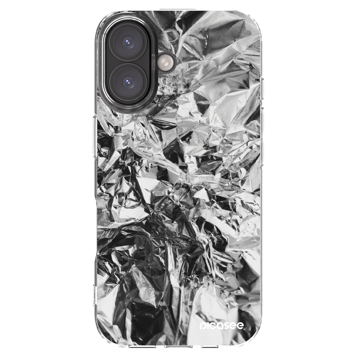 Picasee silikonowe przeźroczyste etui na Apple iPhone 16 - Chrome