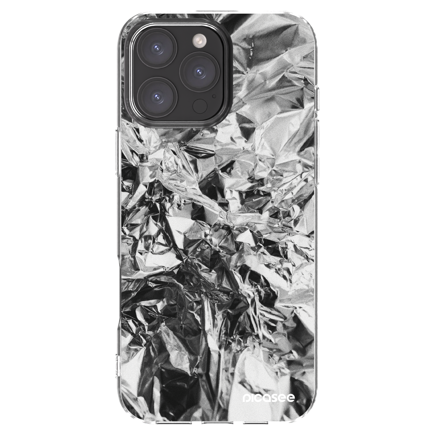 Picasee silikonowe przeźroczyste etui na Apple iPhone 16 Pro Max - Chrome