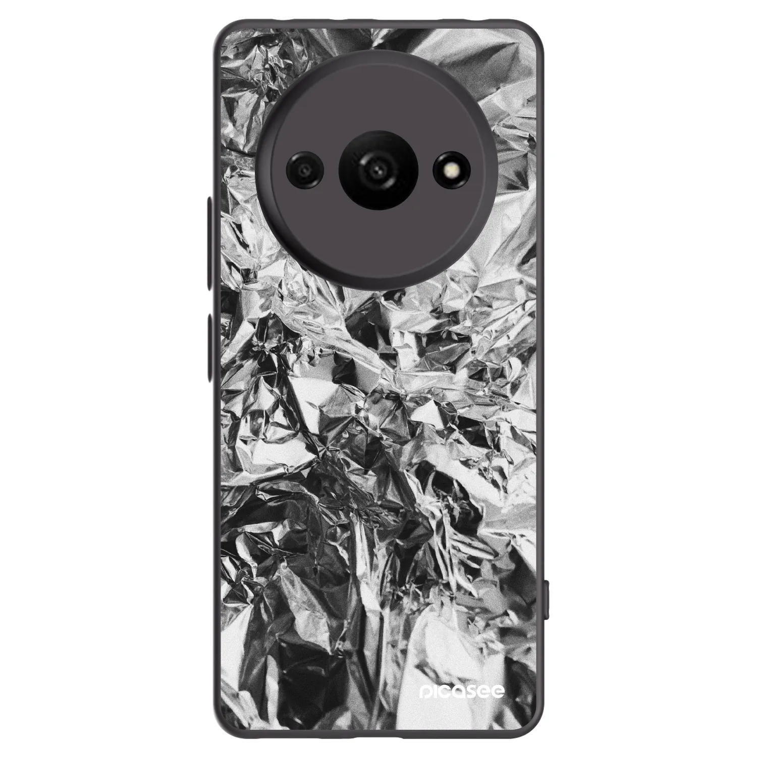Picasee silikonowe czarne etui na Xiaomi Redmi A3 - Chrome