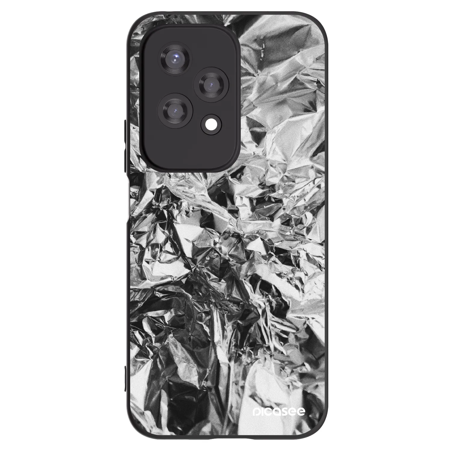 Picasee silikonowe czarne etui na Honor 200 Lite - Chrome