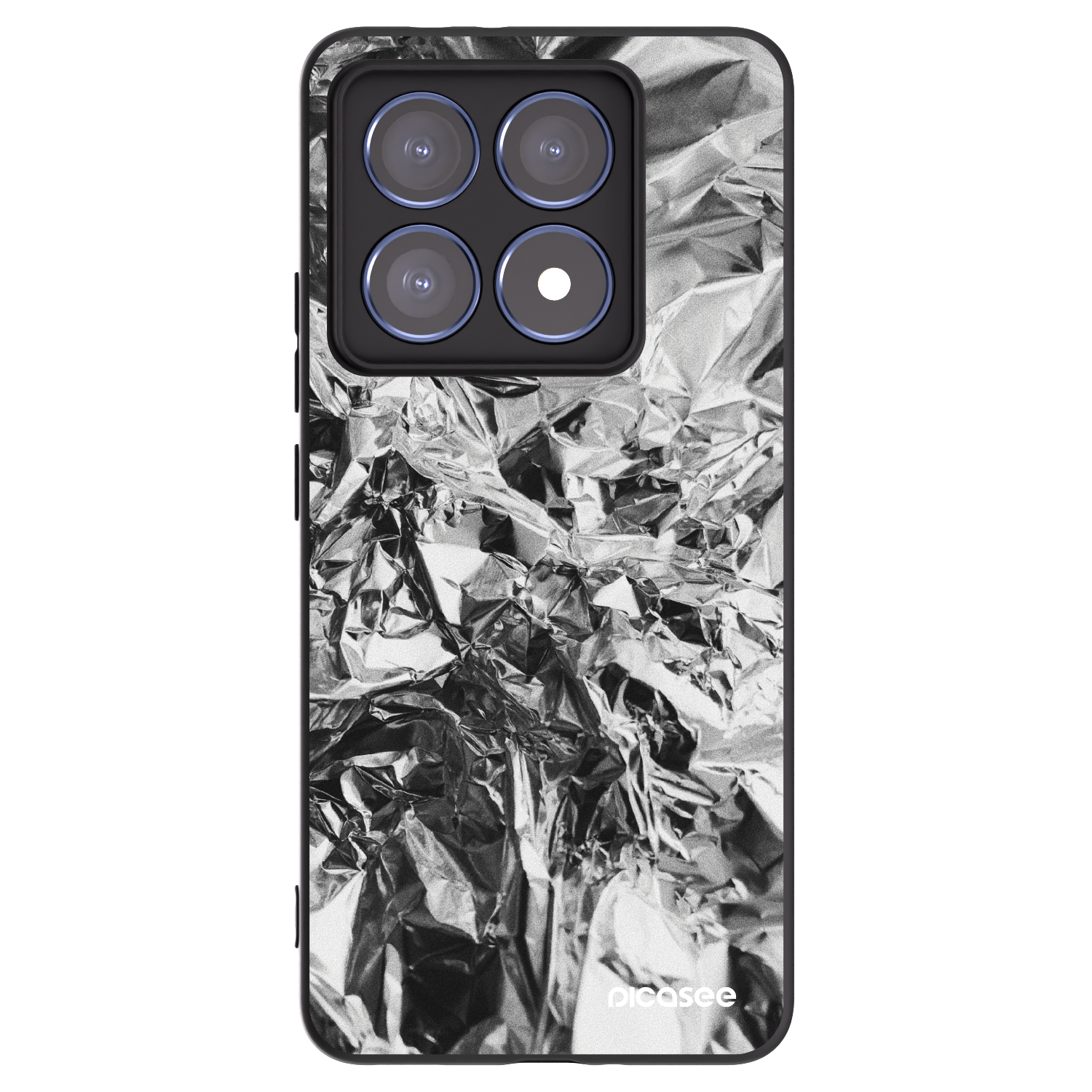 Picasee silikonowe czarne etui na Xiaomi 14T Pro - Chrome