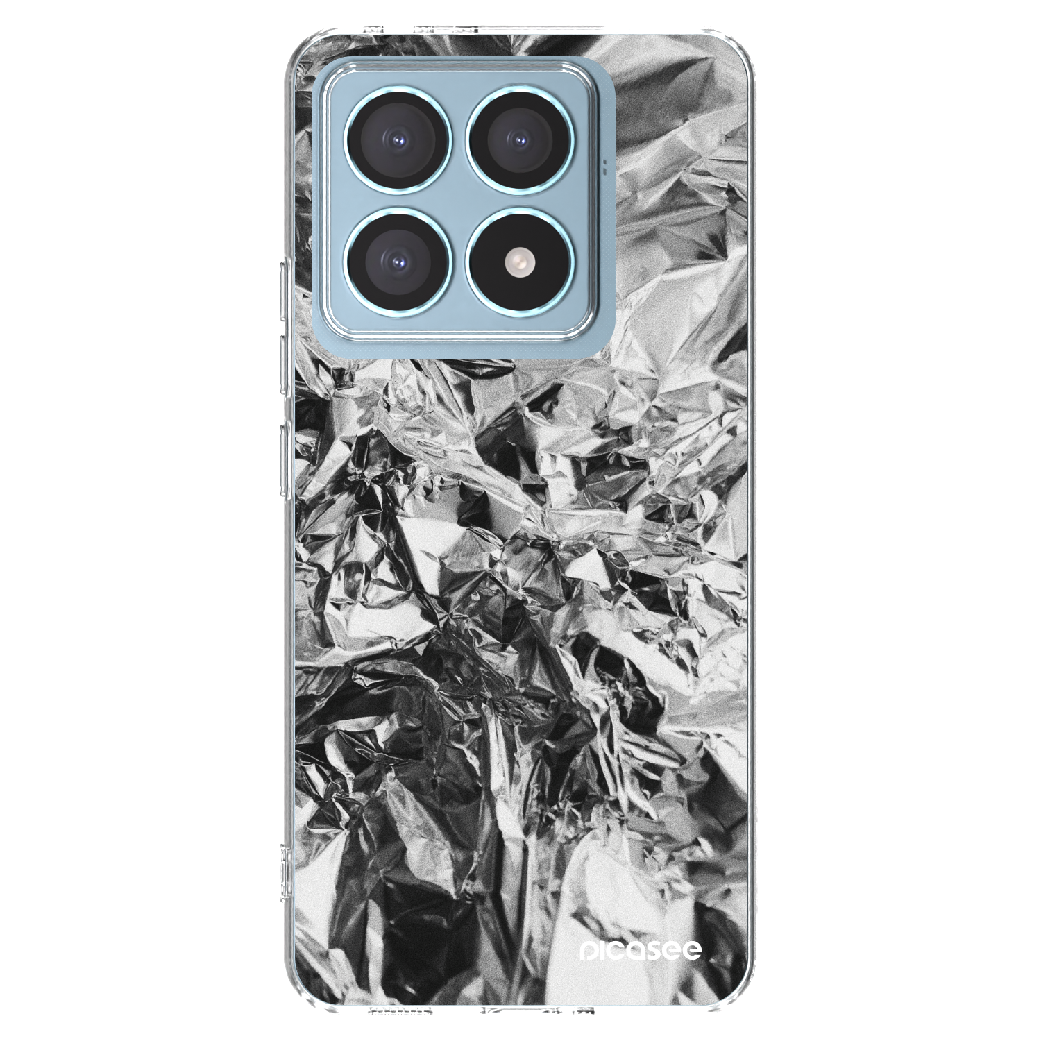 Picasee silikonowe przeźroczyste etui na Xiaomi 14T Pro - Chrome