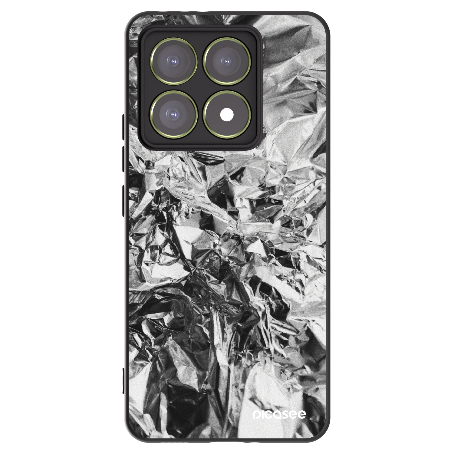 Picasee silikonowe czarne etui na Xiaomi 14T - Chrome