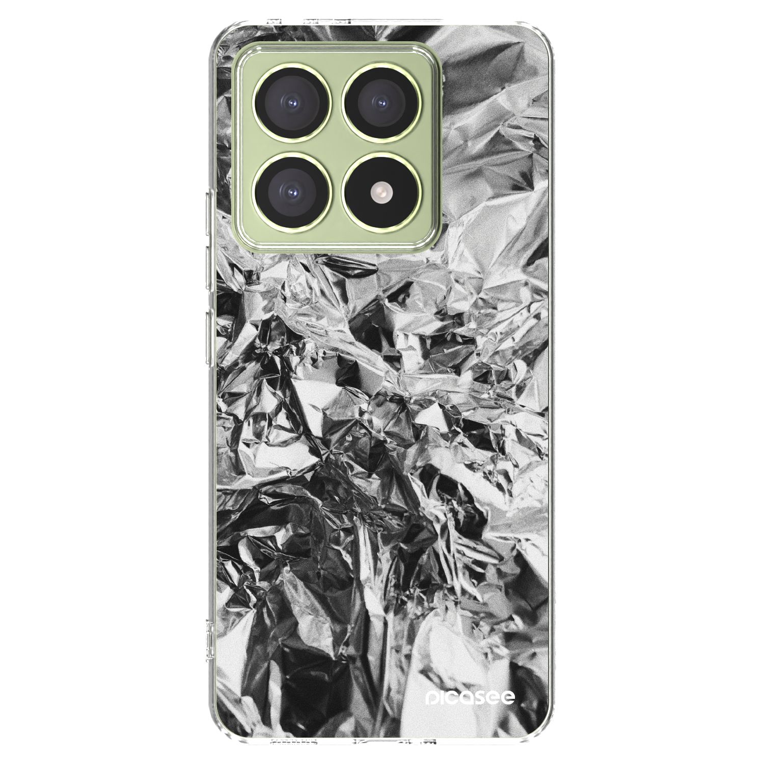 Picasee silikonowe przeźroczyste etui na Xiaomi 14T - Chrome