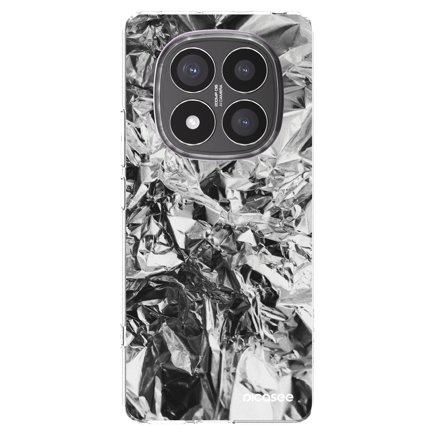 Picasee silikonowe przeźroczyste etui na Xiaomi Redmi Note 14 Pro+ 5G - Chrome