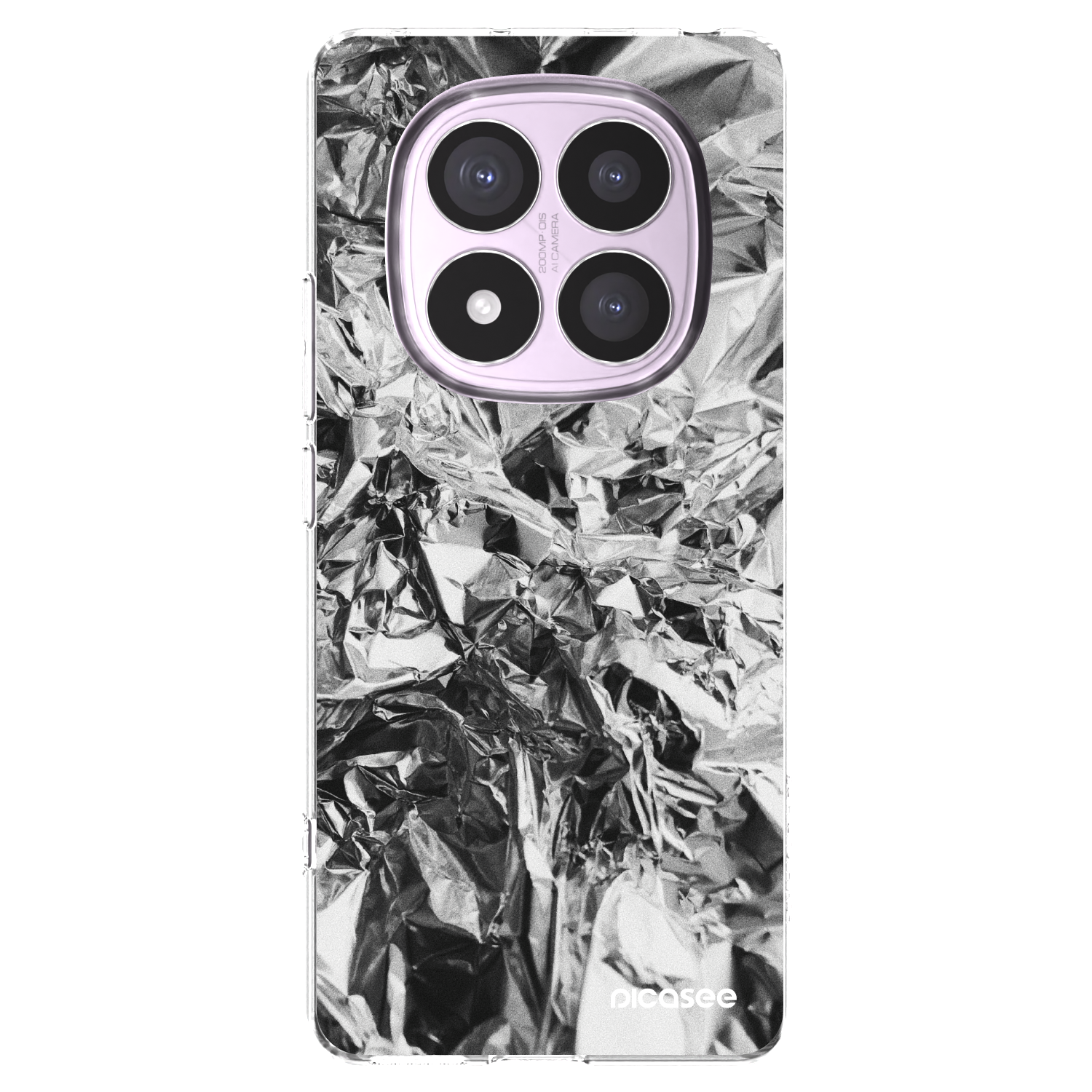 Picasee silikonowe przeźroczyste etui na Xiaomi Redmi Note 14 Pro 5G - Chrome