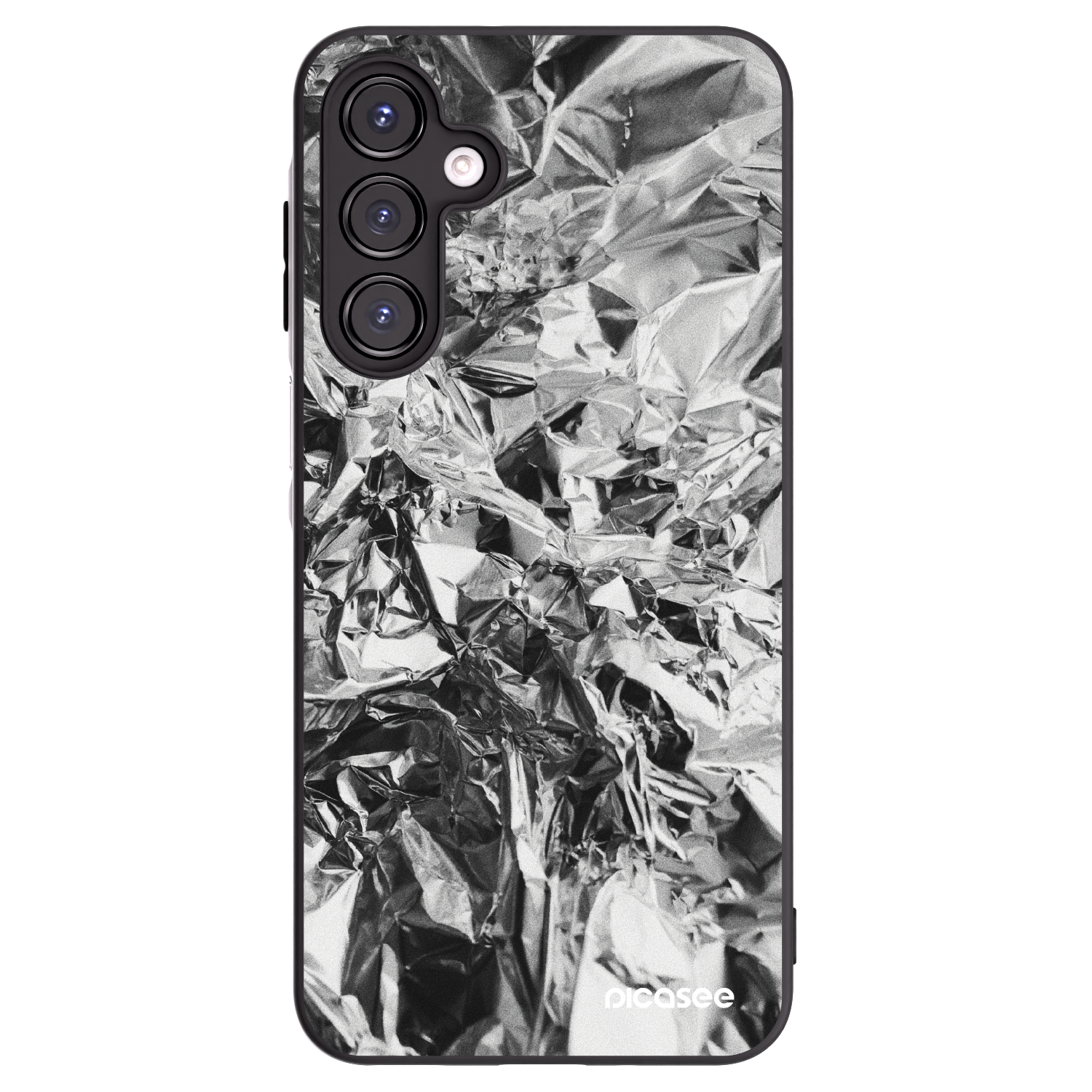 Picasee silikonowe czarne etui na Samsung Galaxy A16 5G - Chrome
