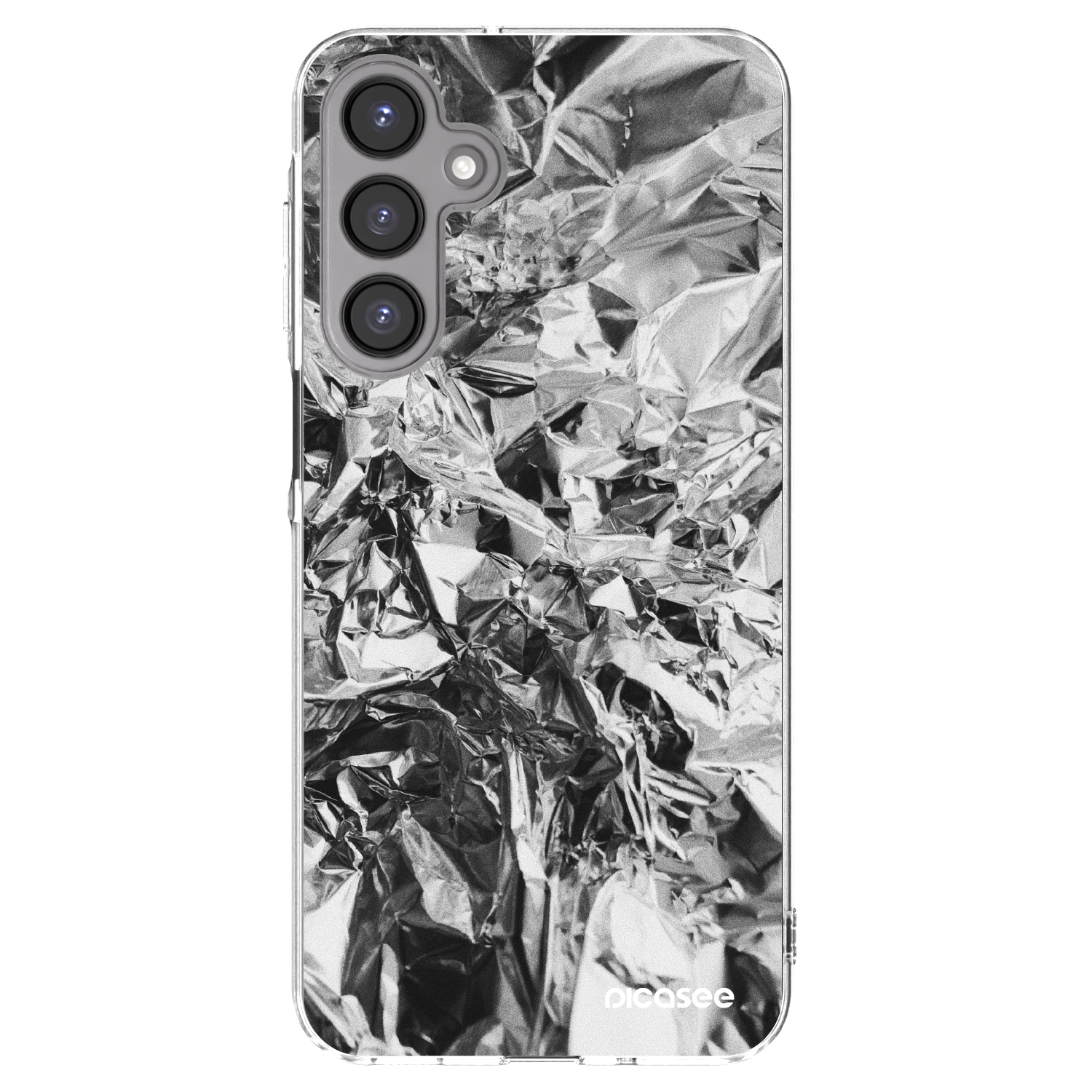 Picasee silikonowe przeźroczyste etui na Samsung Galaxy A16 5G - Chrome