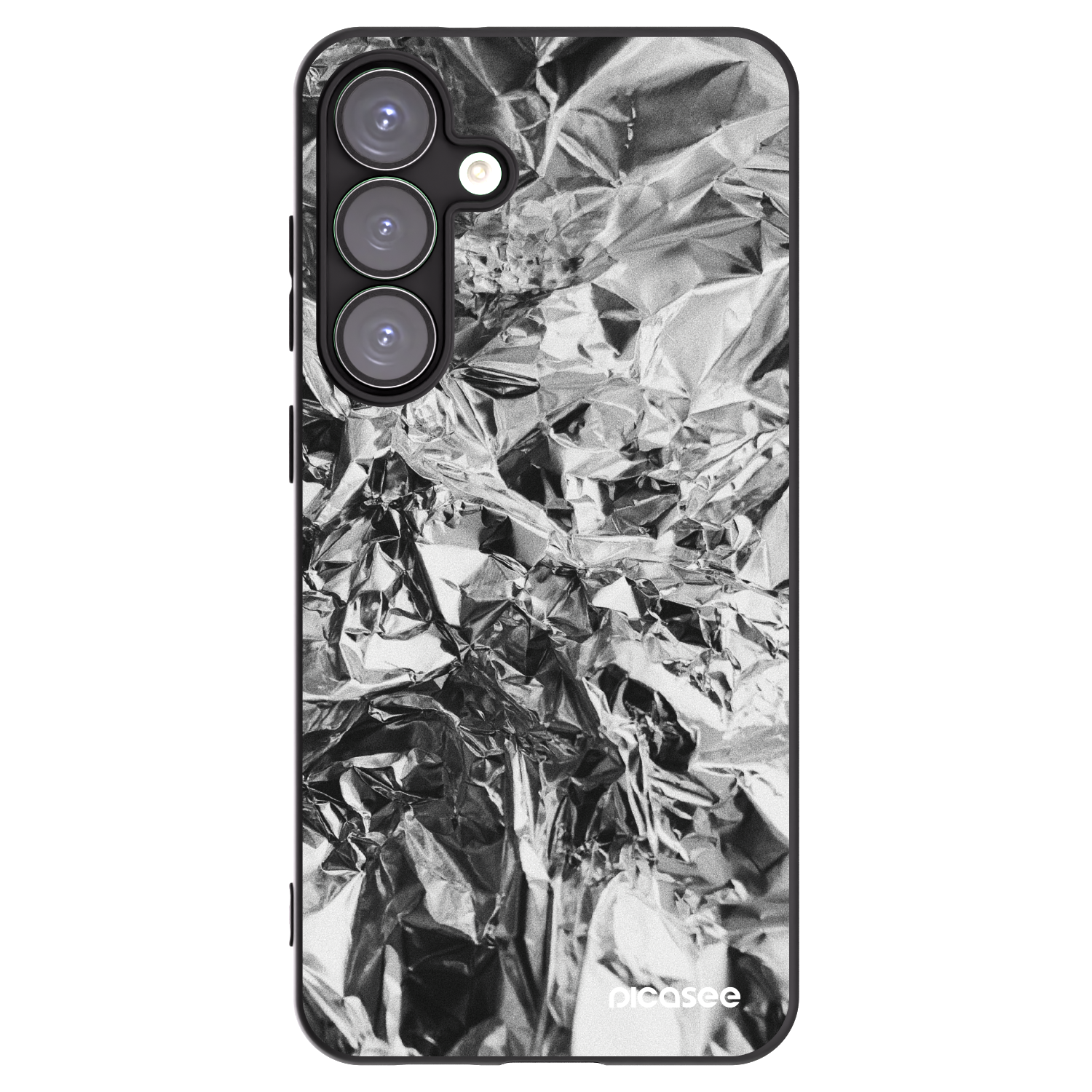 Picasee silikonowe czarne etui na Samsung Galaxy S25+ 5G - Chrome