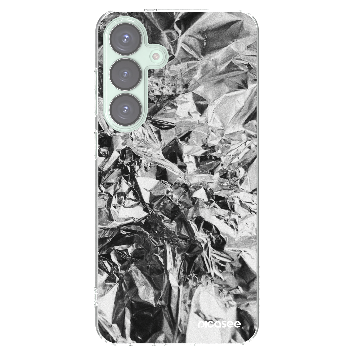 Picasee silikonowe przeźroczyste etui na Samsung Galaxy S25+ 5G - Chrome