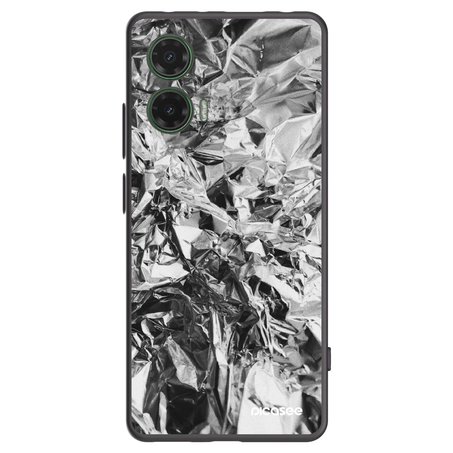 Picasee silikonowe czarne etui na Motorola Moto G35 5G - Chrome