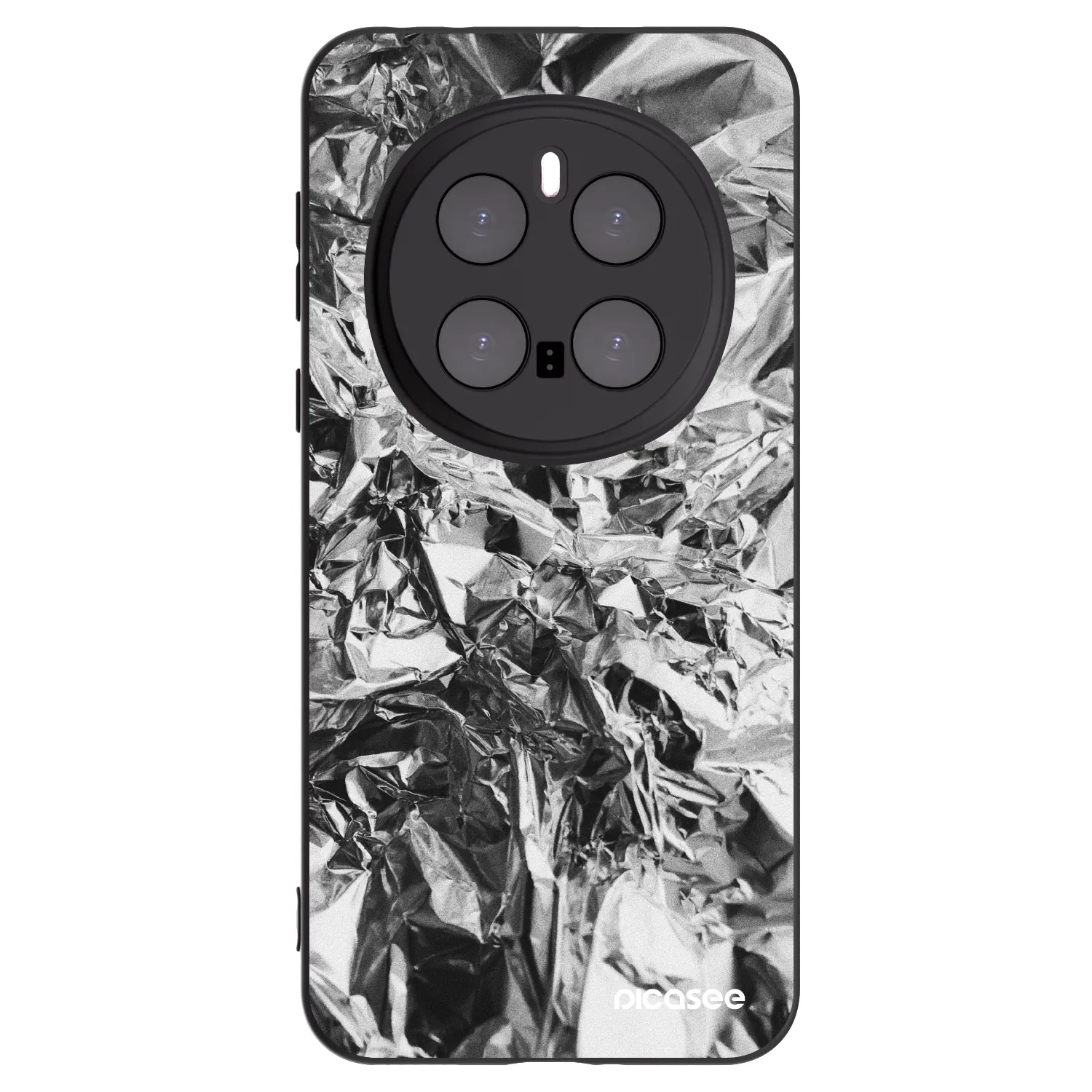 Picasee silikonowe czarne etui na Honor Magic7 Pro 5G - Chrome