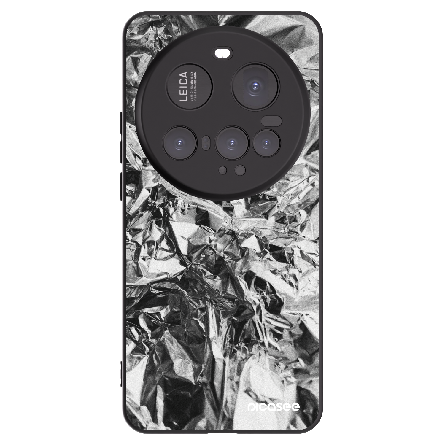 Picasee silikonowe czarne etui na Xiaomi 15 Ultra - Chrome