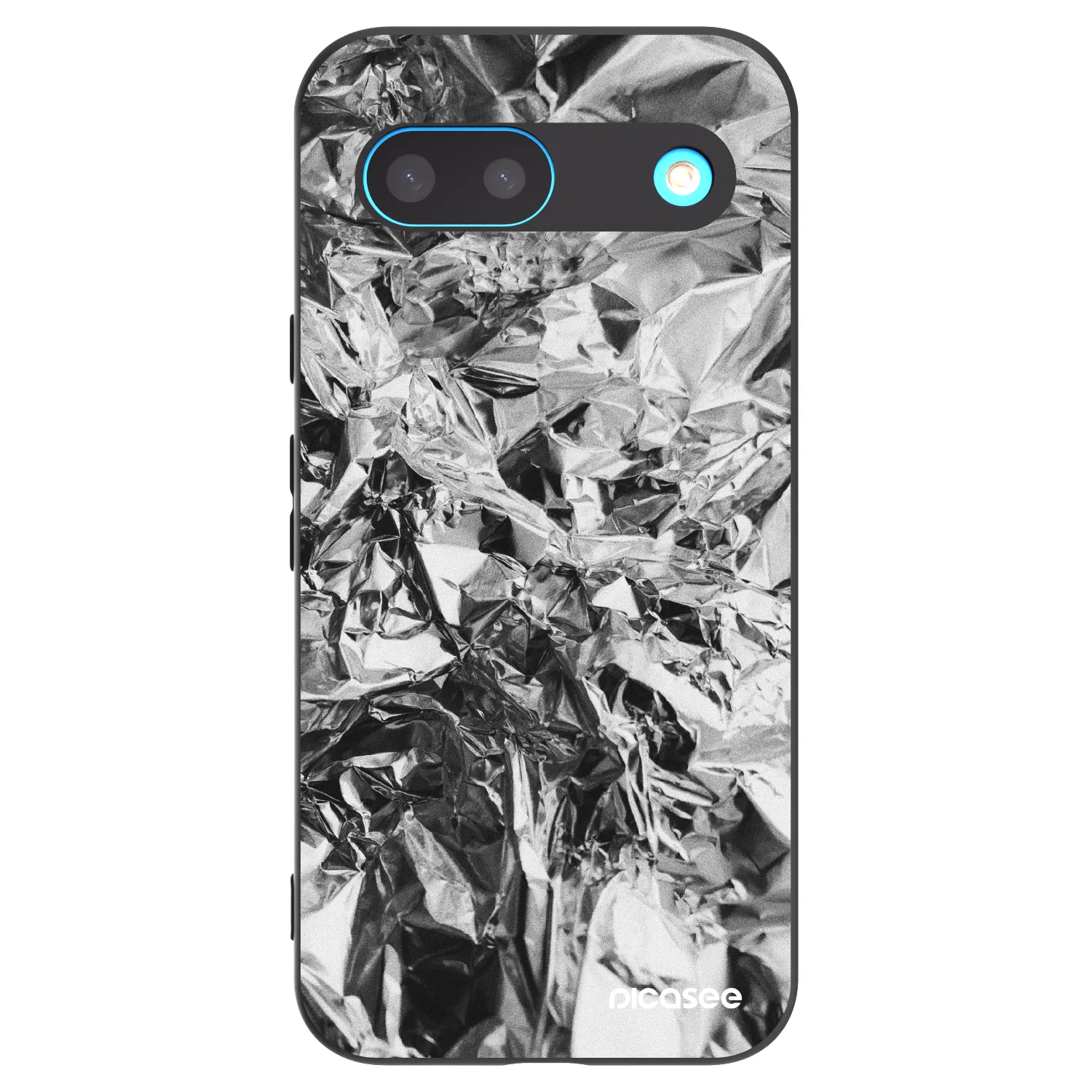 Picasee silikonowe czarne etui na Google Pixel 8 - Chrome