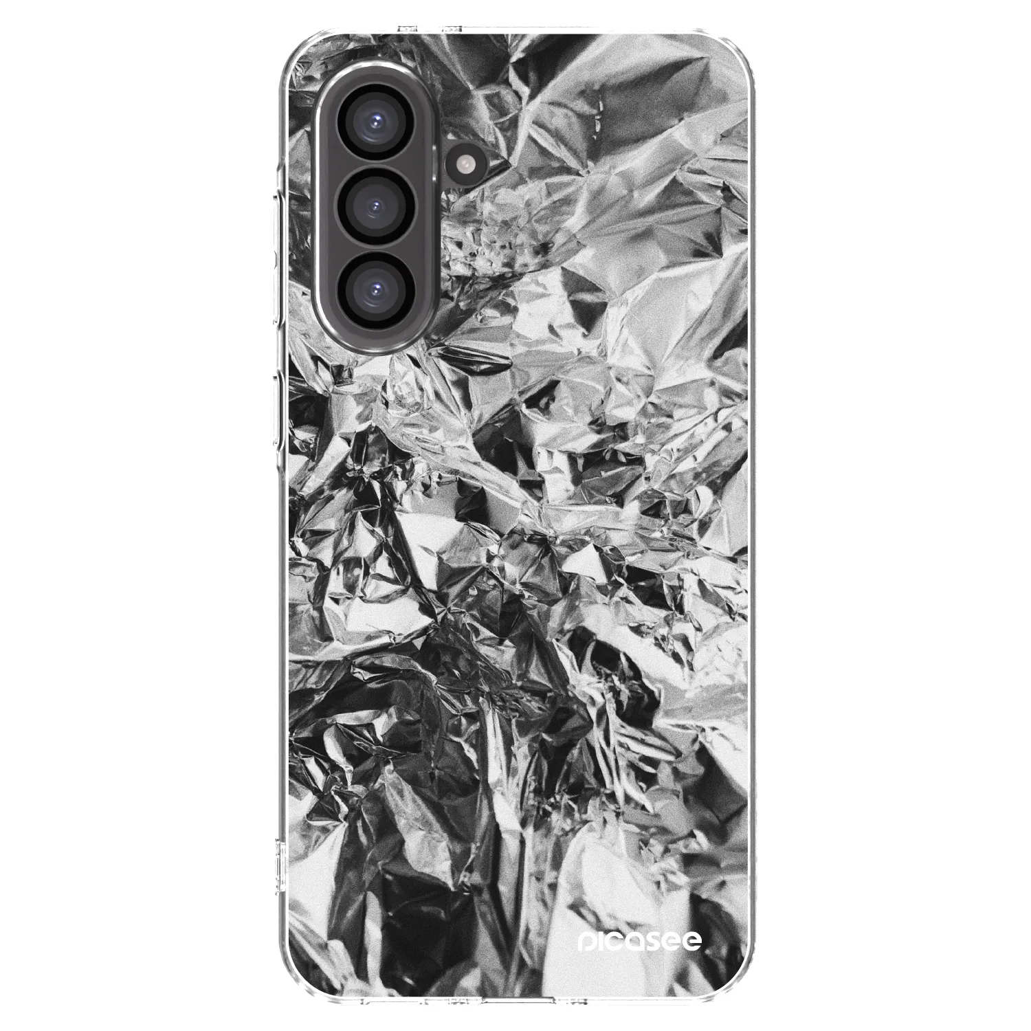 Picasee silikonowe przeźroczyste etui na Samsung Galaxy A56 5G A566B - Chrome