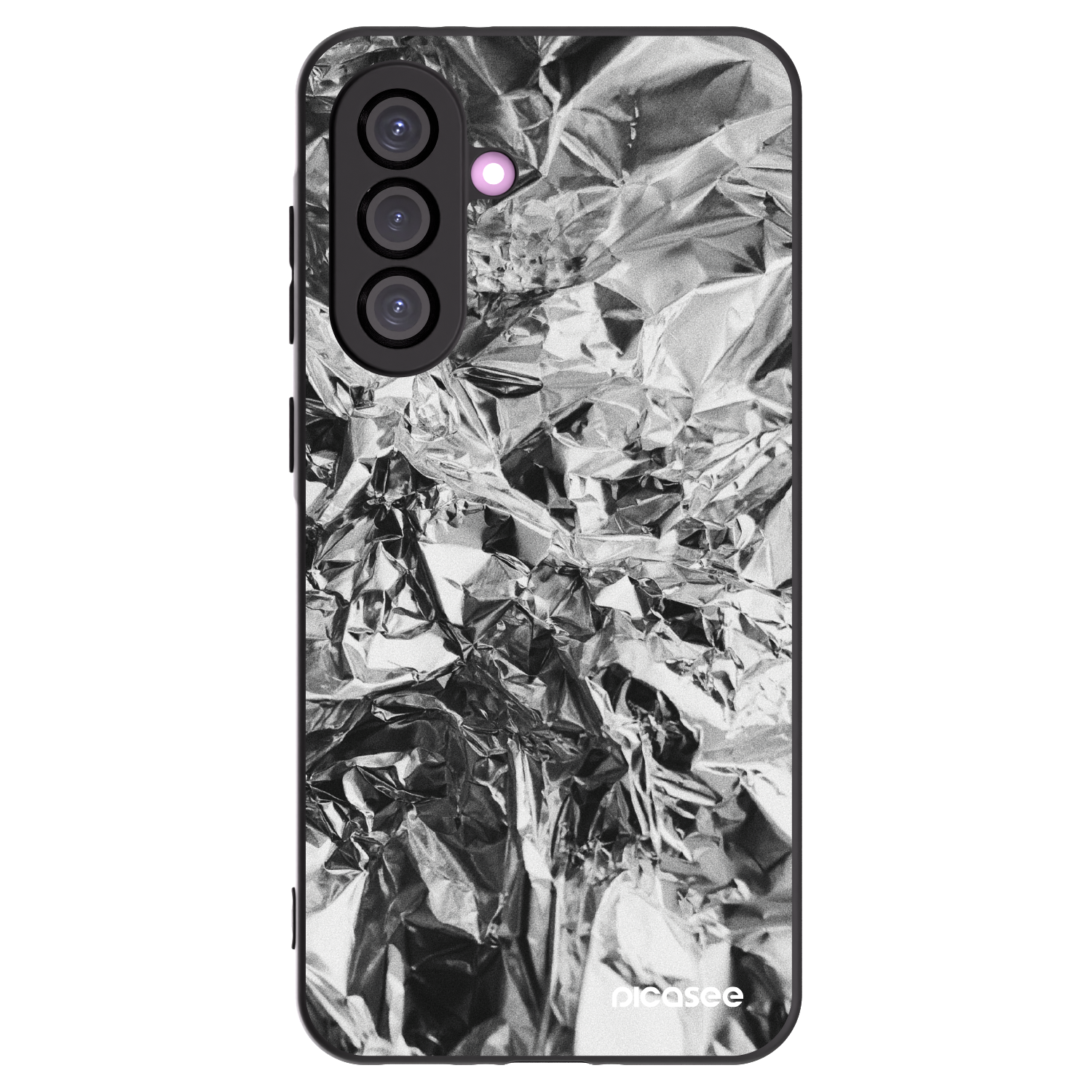 Picasee silikonowe czarne etui na Samsung Galaxy A36 5G - Chrome