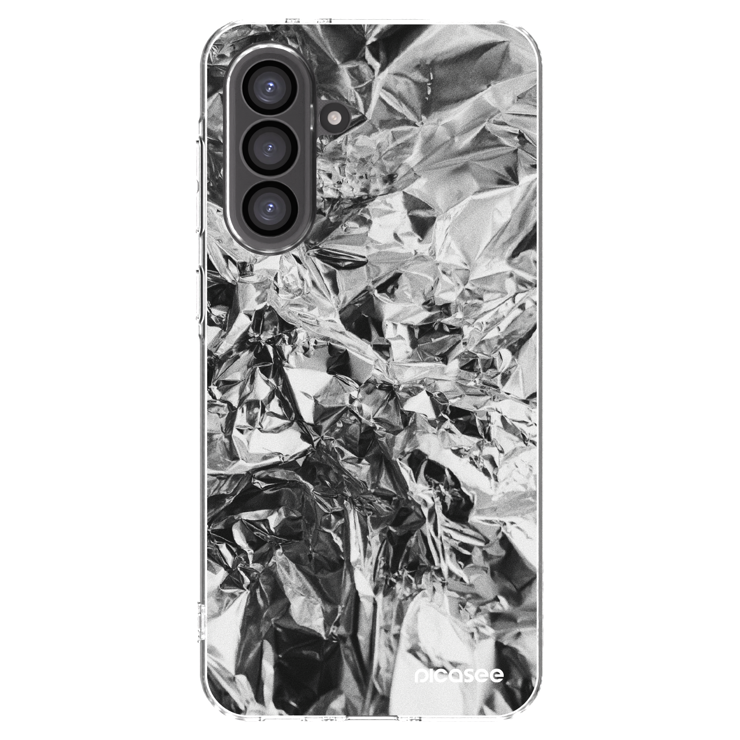 Picasee silikonowe przeźroczyste etui na Samsung Galaxy A36 5G - Chrome