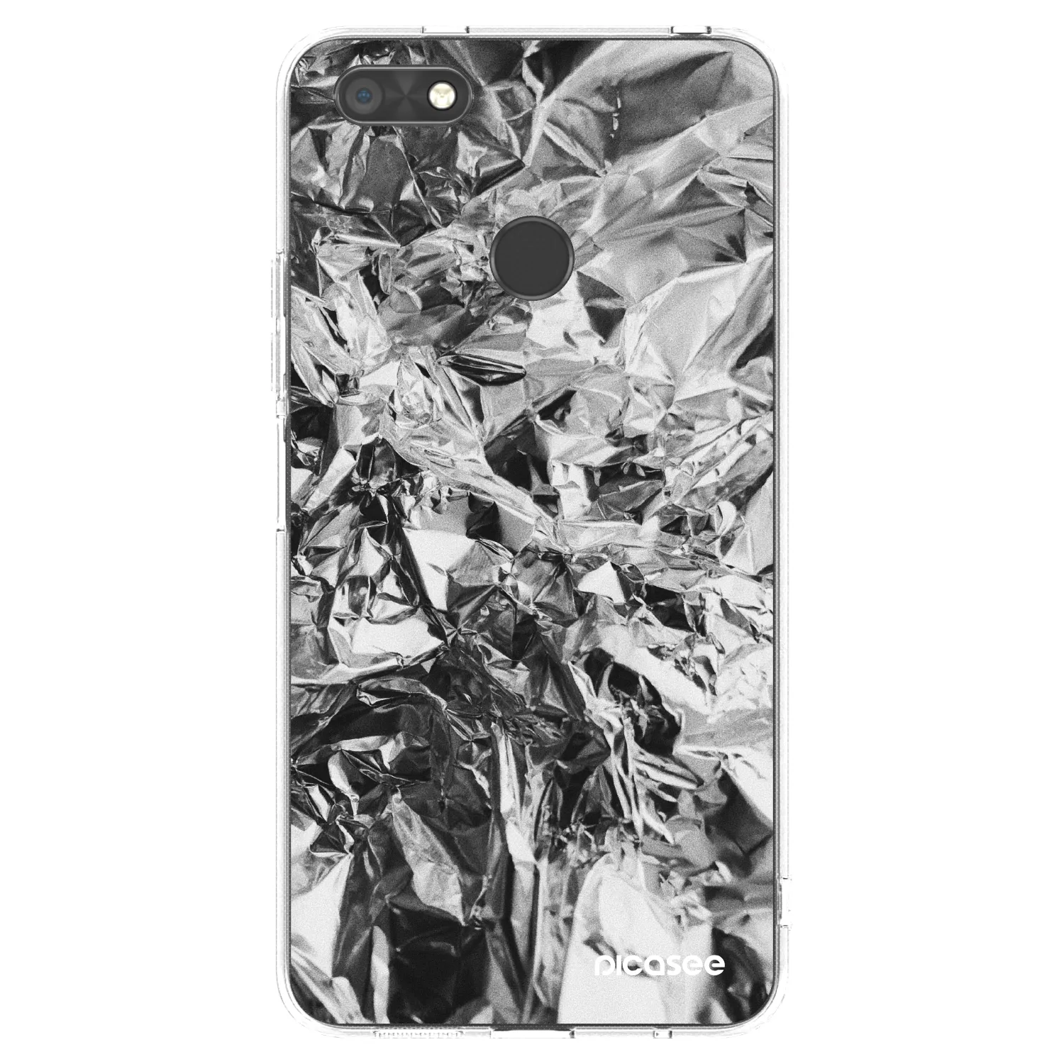 Picasee silikonowe przeźroczyste etui na Huawei P9 Lite Mini - Chrome