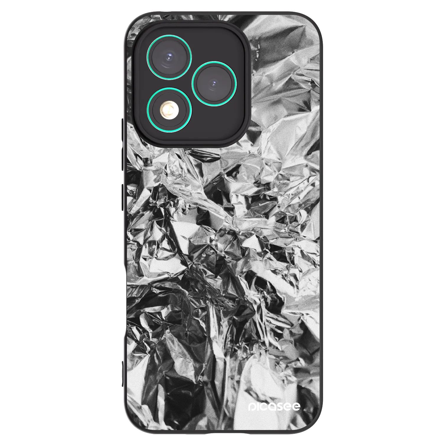 Picasee silikonowe czarne etui na Honor 400 Lite 5G - Chrome