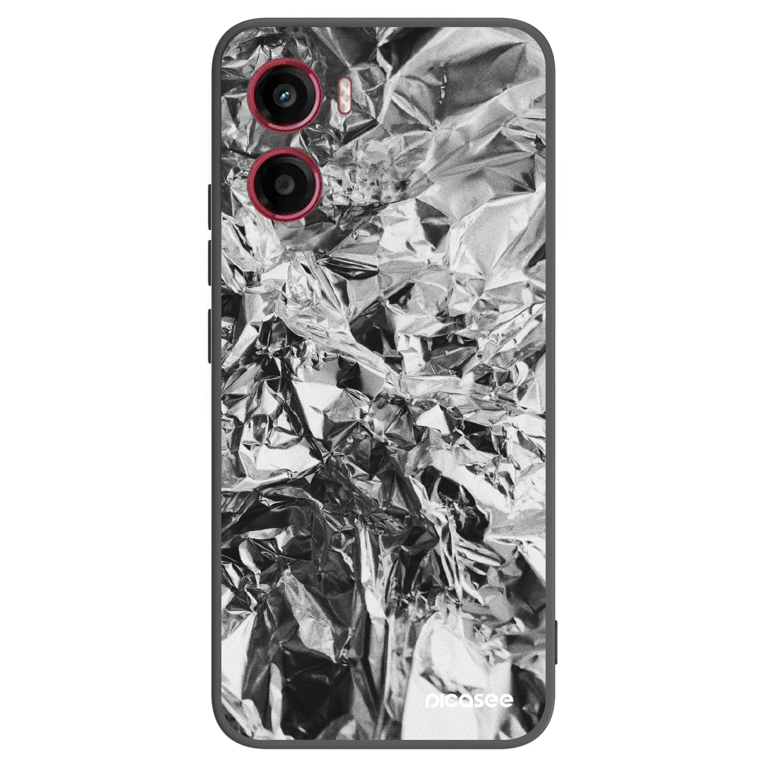 Picasee silikonowe czarne etui na Motorola Moto G05 - Chrome