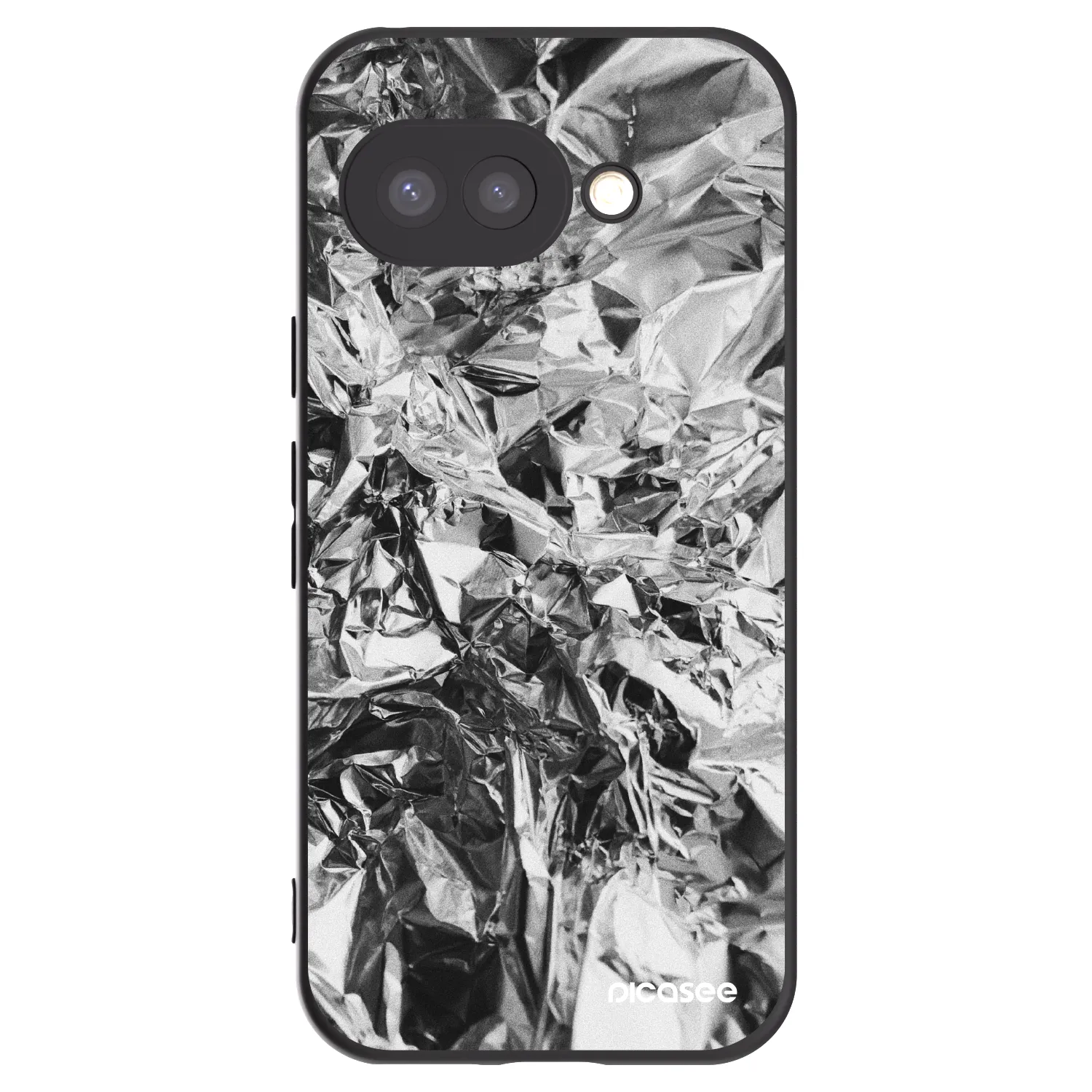 Picasee silikonowe czarne etui na Google Pixel 9a - Chrome