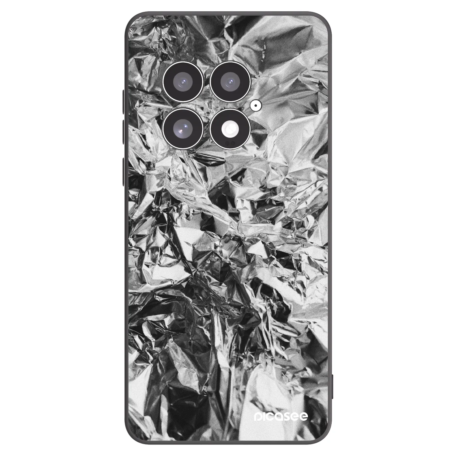 Picasee silikonowe czarne etui na OnePlus 13 5G - Chrome