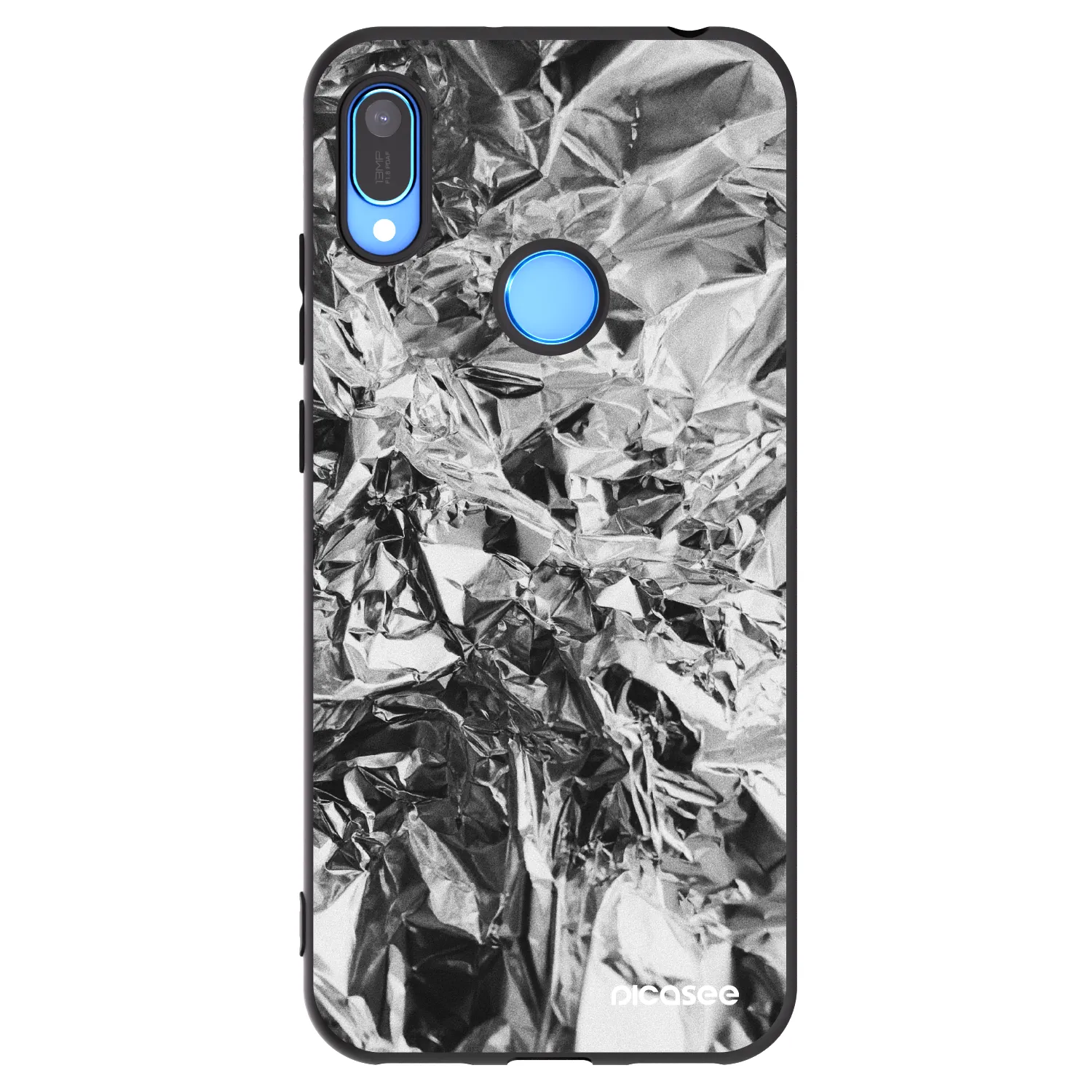 Picasee silikonowe czarne etui na Huawei Y6 2019 - Chrome