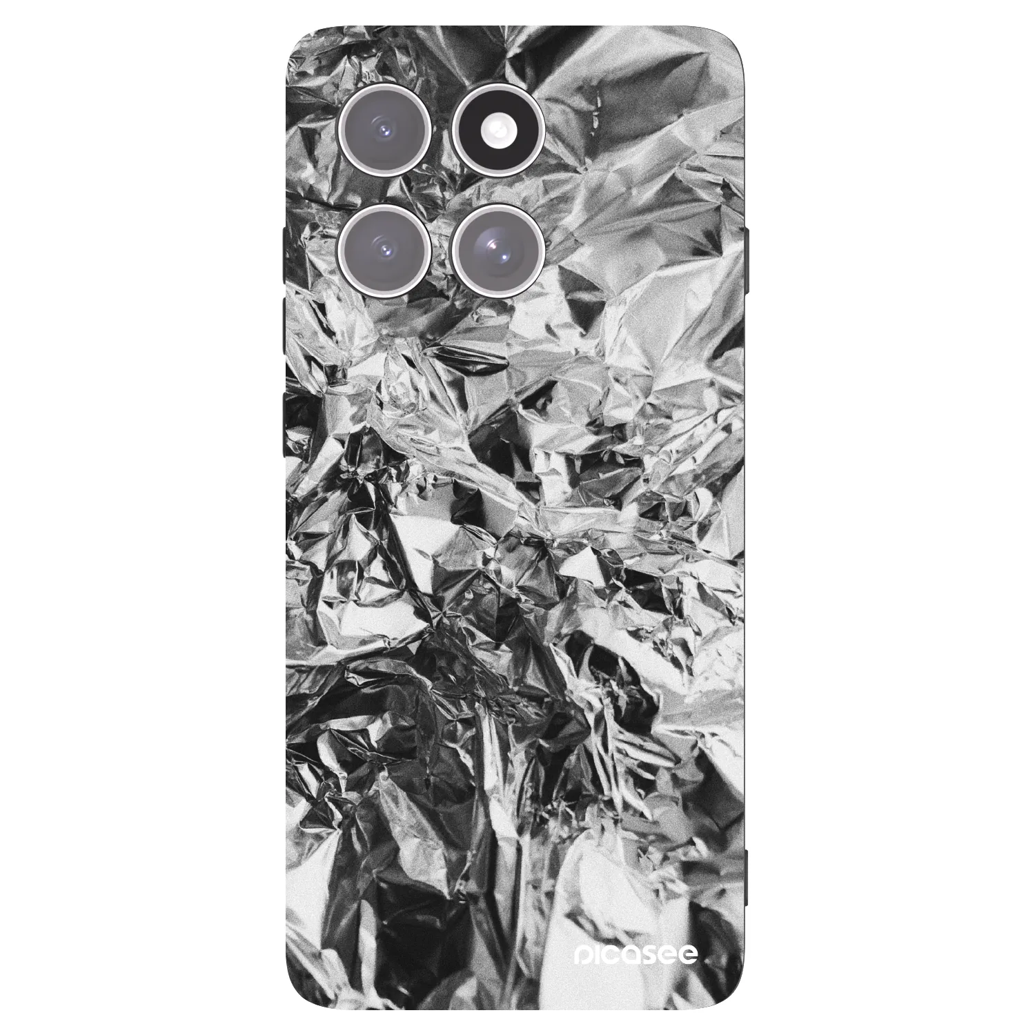 Picasee silikonowe czarne etui na Motorola Edge 60 Pro - Chrome