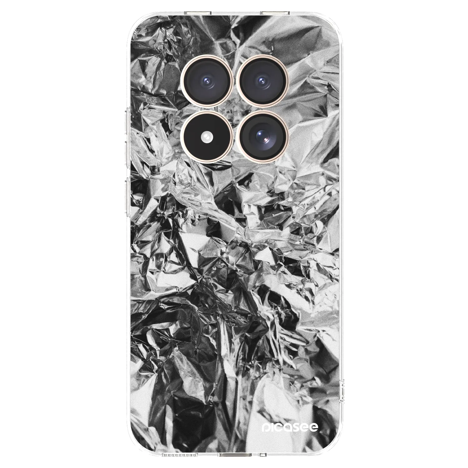 Picasee silikonowe przeźroczyste etui na Xiaomi Redmi Note 15 Pro 4G - Chrome