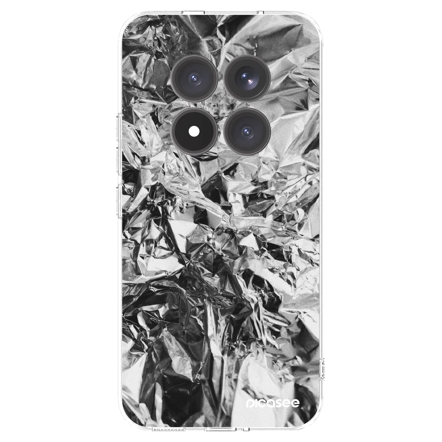 Picasee silikonowe przeźroczyste etui na Xiaomi Redmi Note 15 Pro+ - Chrome