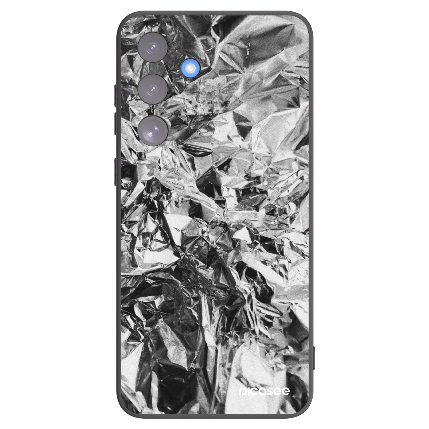 Picasee silikonowe czarne etui na Samsung Galaxy S25 FE 5G - Chrome