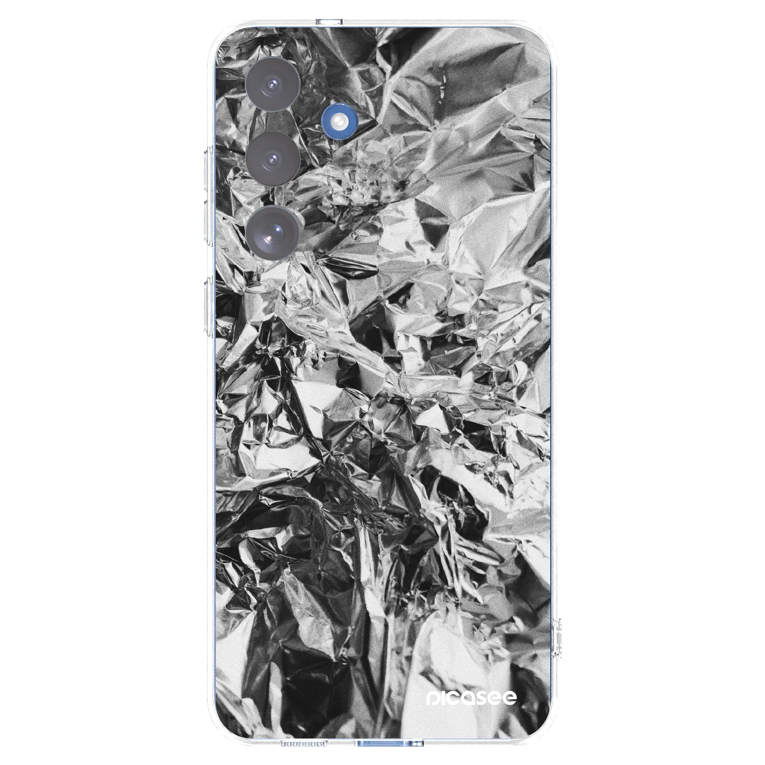 Picasee silikonowe przeźroczyste etui na Samsung Galaxy S25 FE 5G - Chrome