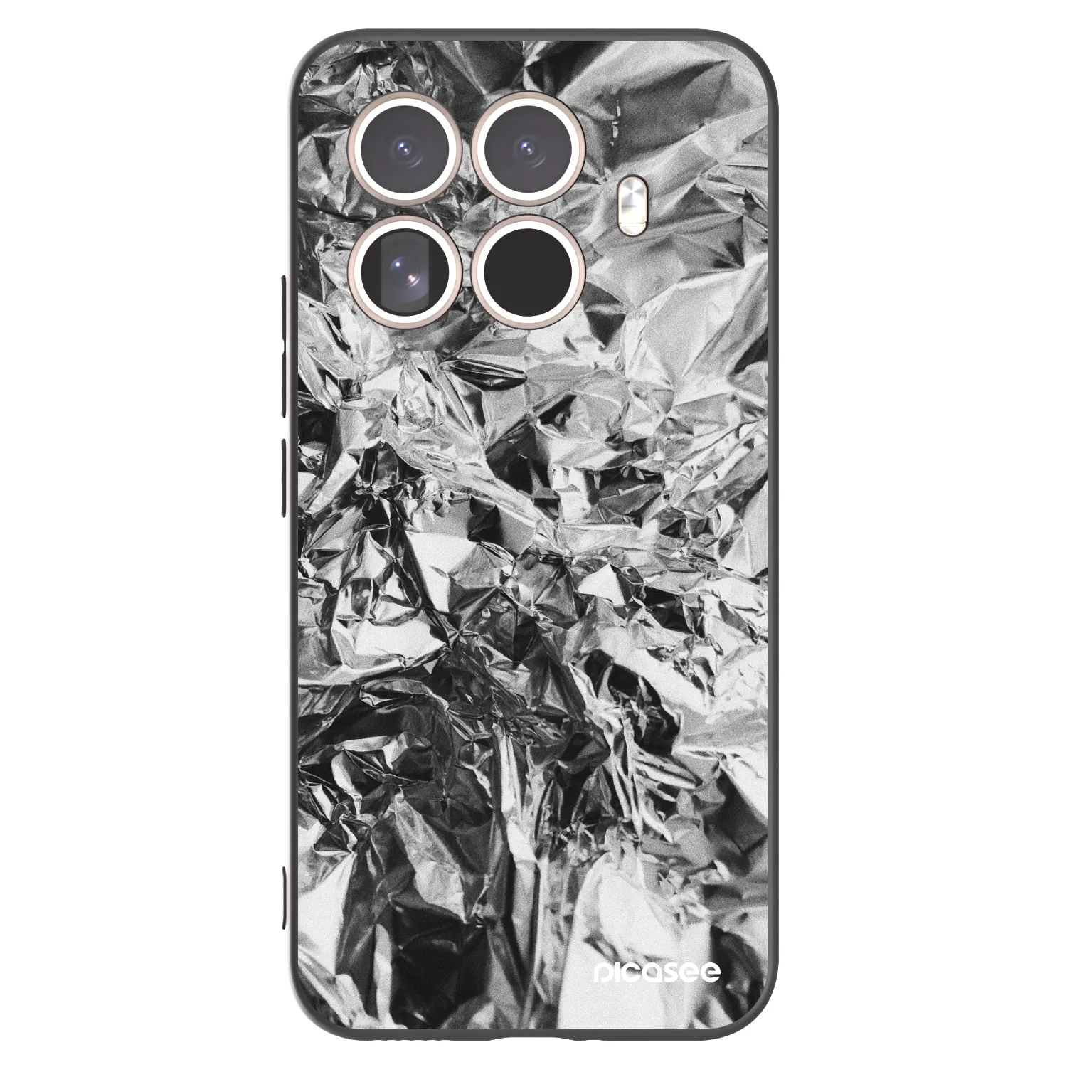Picasee silikonowe czarne etui na Xiaomi 15T Pro - Chrome