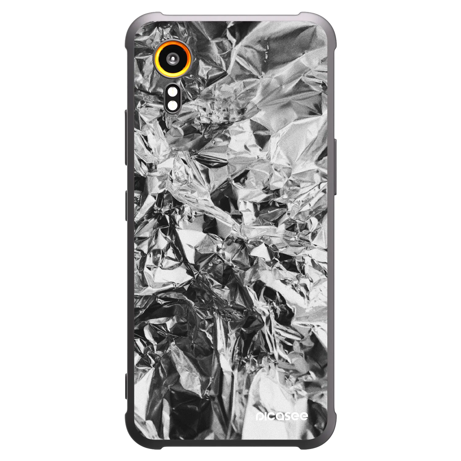 Picasee silikonowe czarne etui na Samsung Galaxy Xcover 7 - Chrome