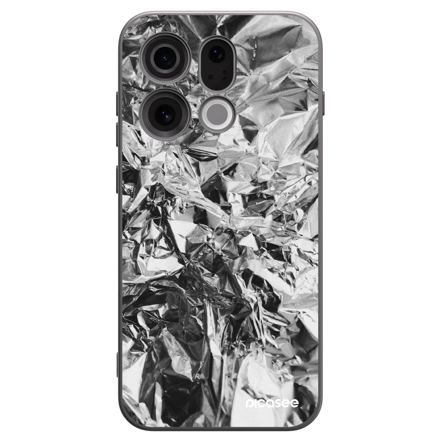 Picasee silikonowe czarne etui na OPPO Find X9 - Chrome