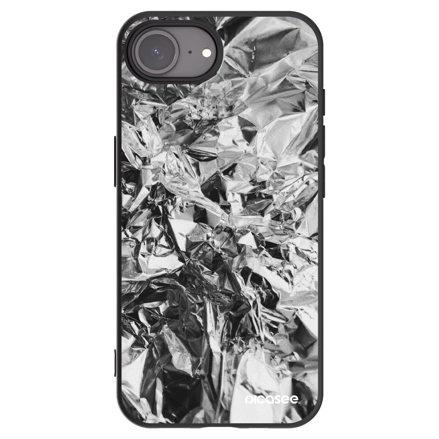 Picasee silikonowe czarne etui na Apple iPhone 17e - Chrome