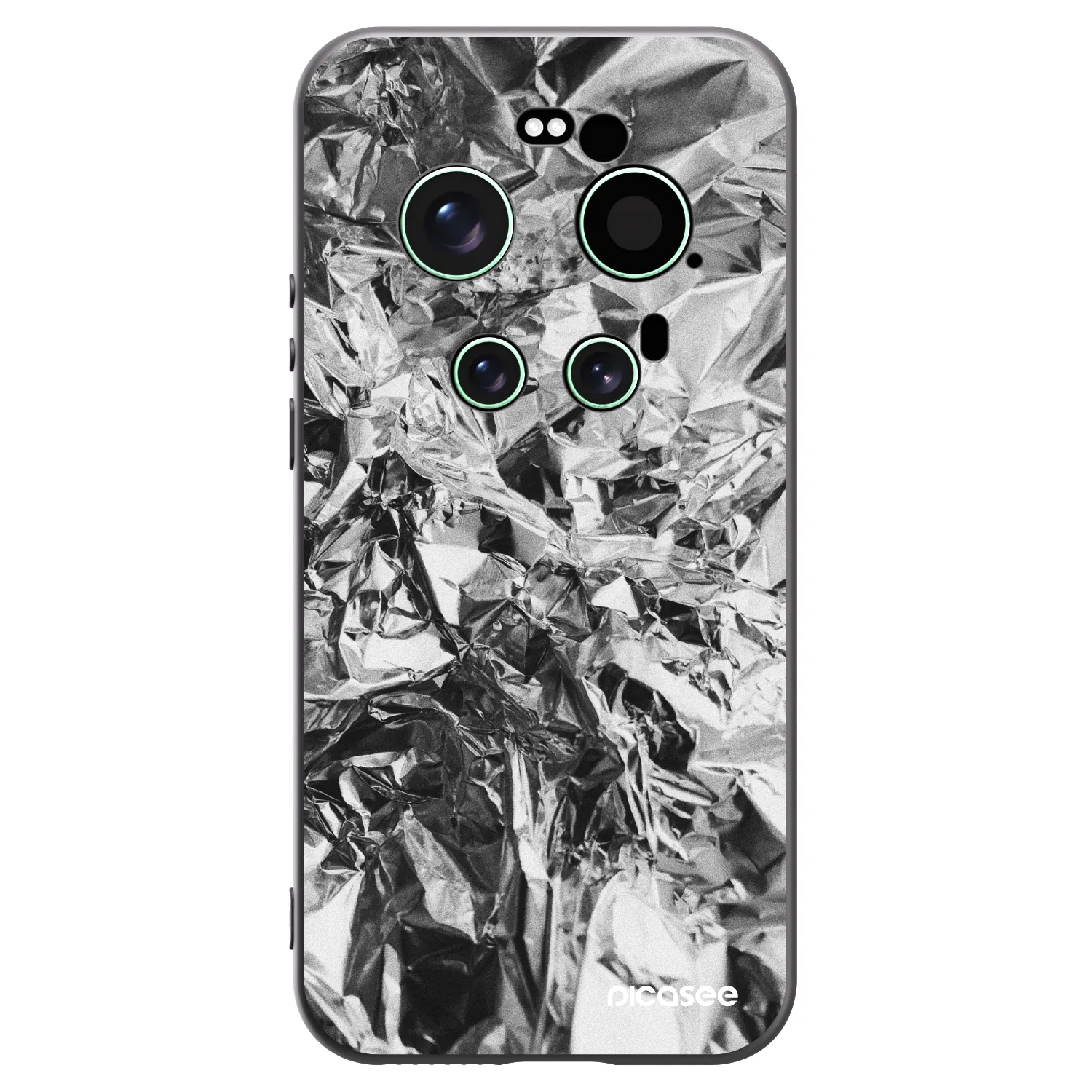 Picasee silikonowe czarne etui na Xiaomi 17 Ultra - Chrome