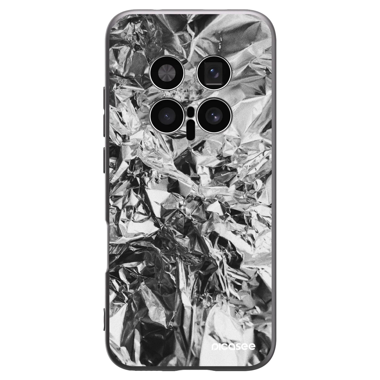 Picasee silikonowe czarne etui na Honor Magic8 Pro 5G - Chrome