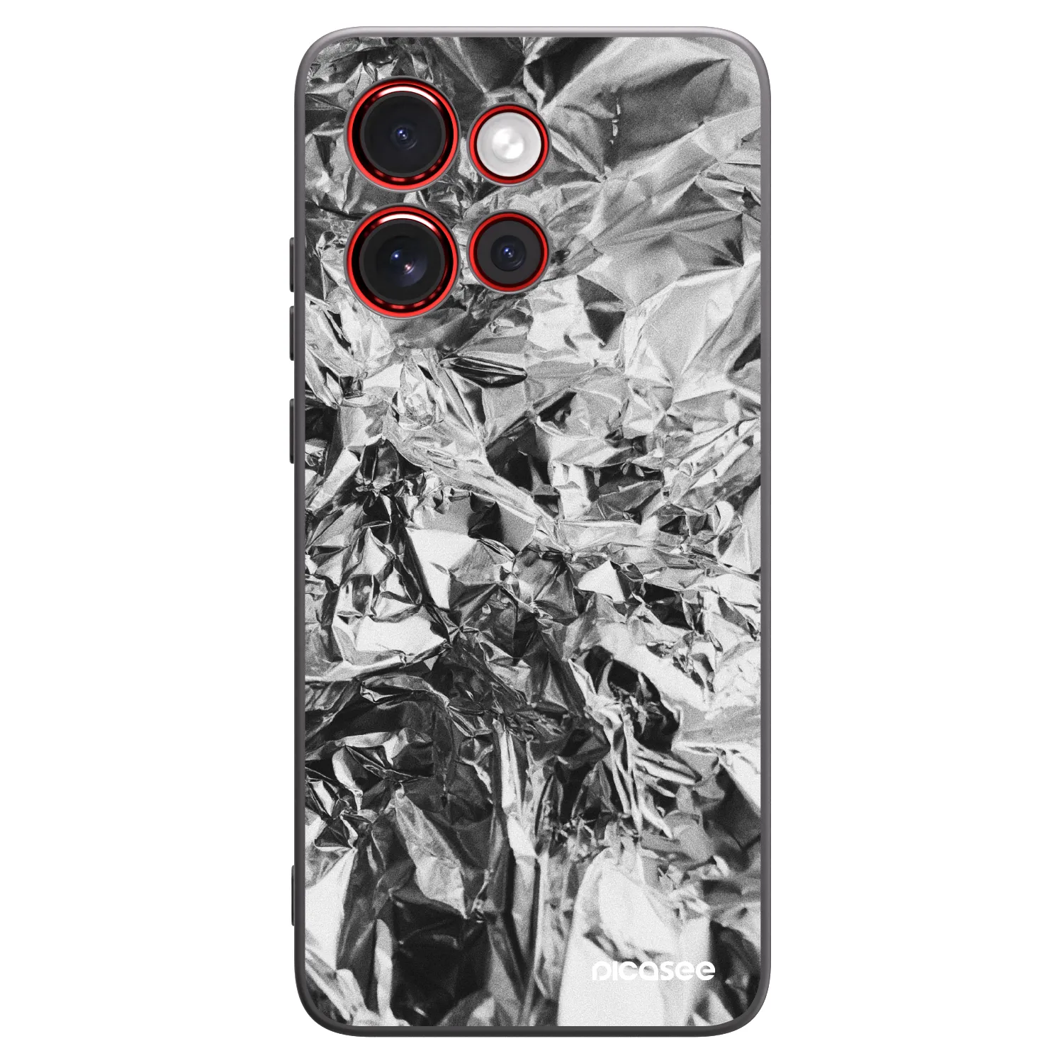Picasee silikonowe czarne etui na Motorola Edge 60 Neo 5G - Chrome