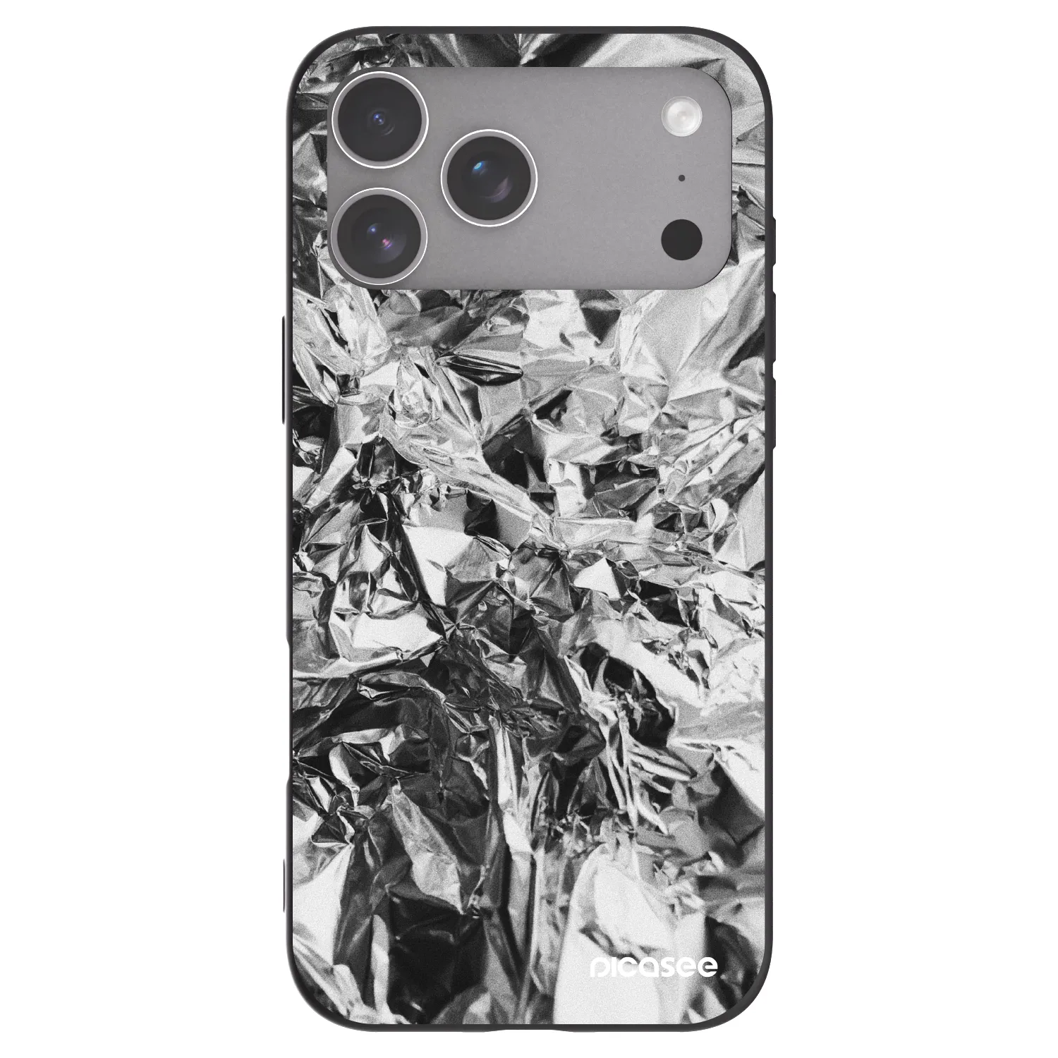 Picasee silikonowe czarne etui na Apple iPhone 18 Pro Max - Chrome