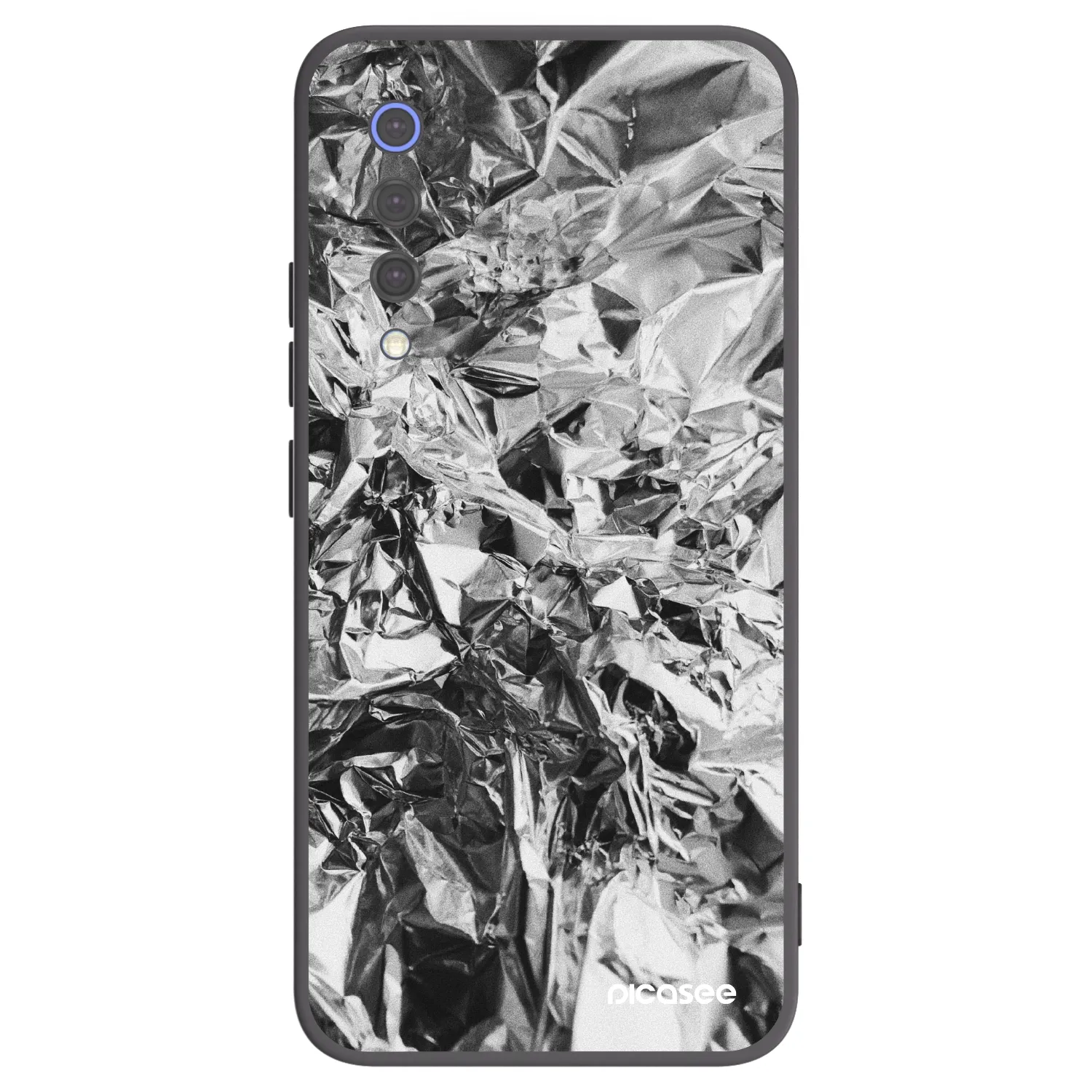 Picasee silikonowe czarne etui na Xiaomi Mi 9 SE - Chrome
