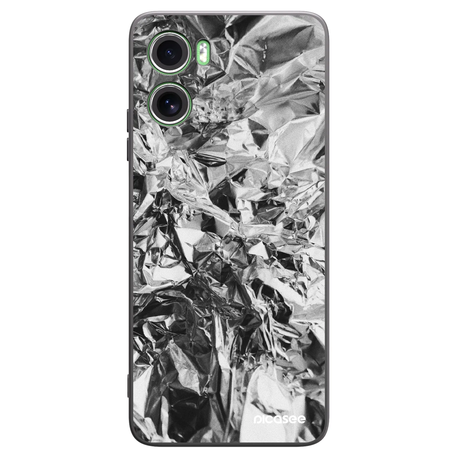 Picasee silikonowe czarne etui na Motorola Moto G06 - Chrome