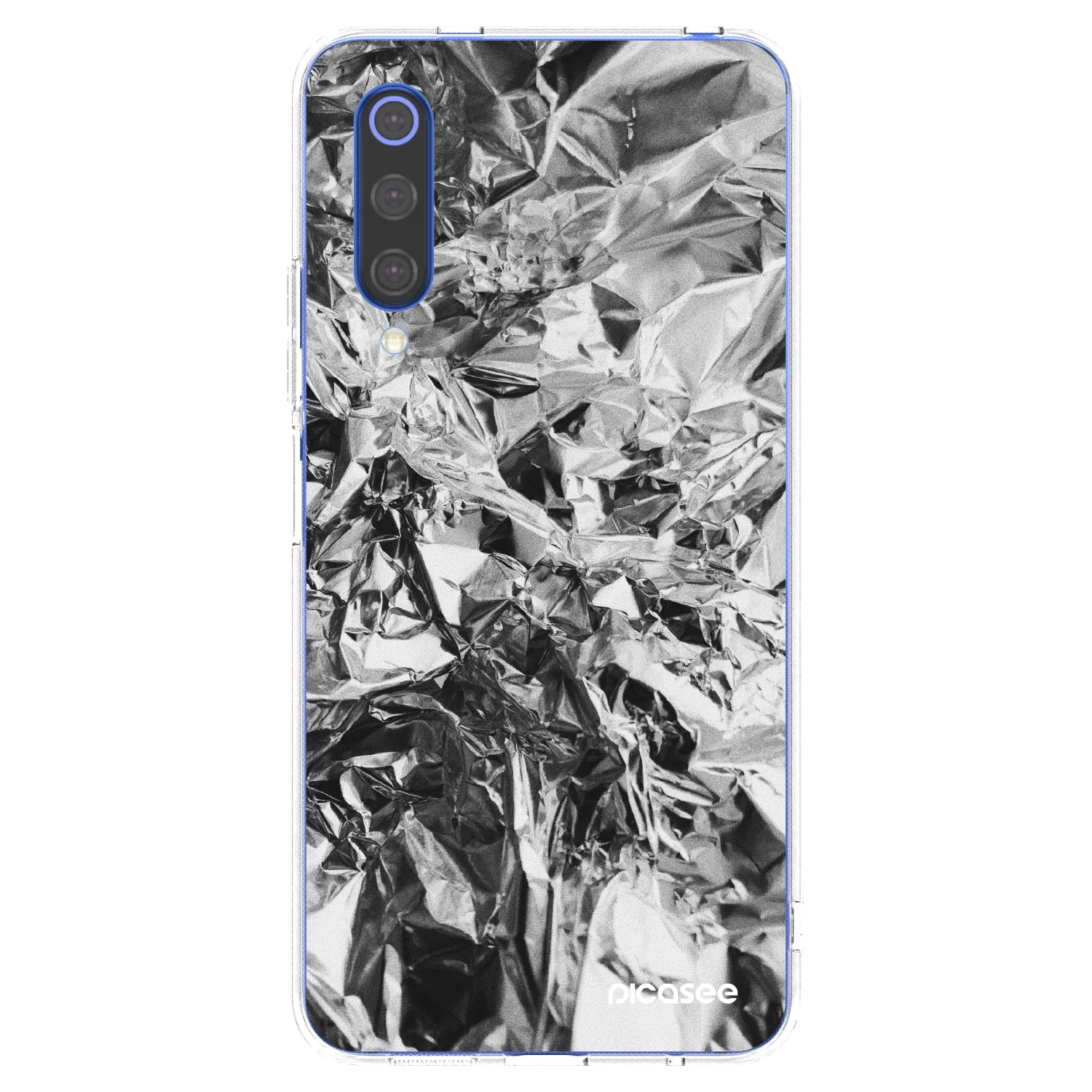Picasee silikonowe przeźroczyste etui na Xiaomi Mi 9 SE - Chrome