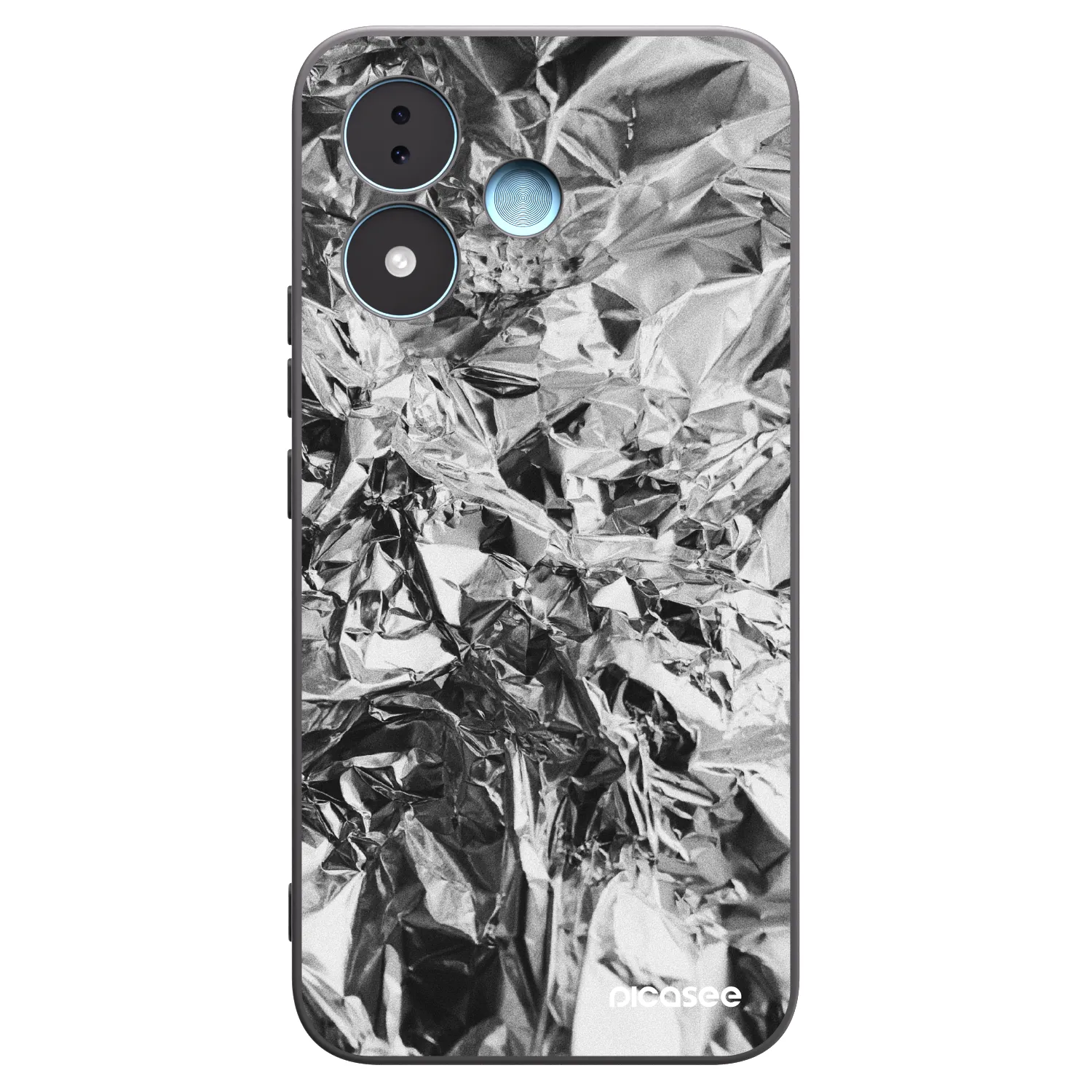 Picasee silikonowe czarne etui na Xiaomi Redmi Note 17 5G - Chrome