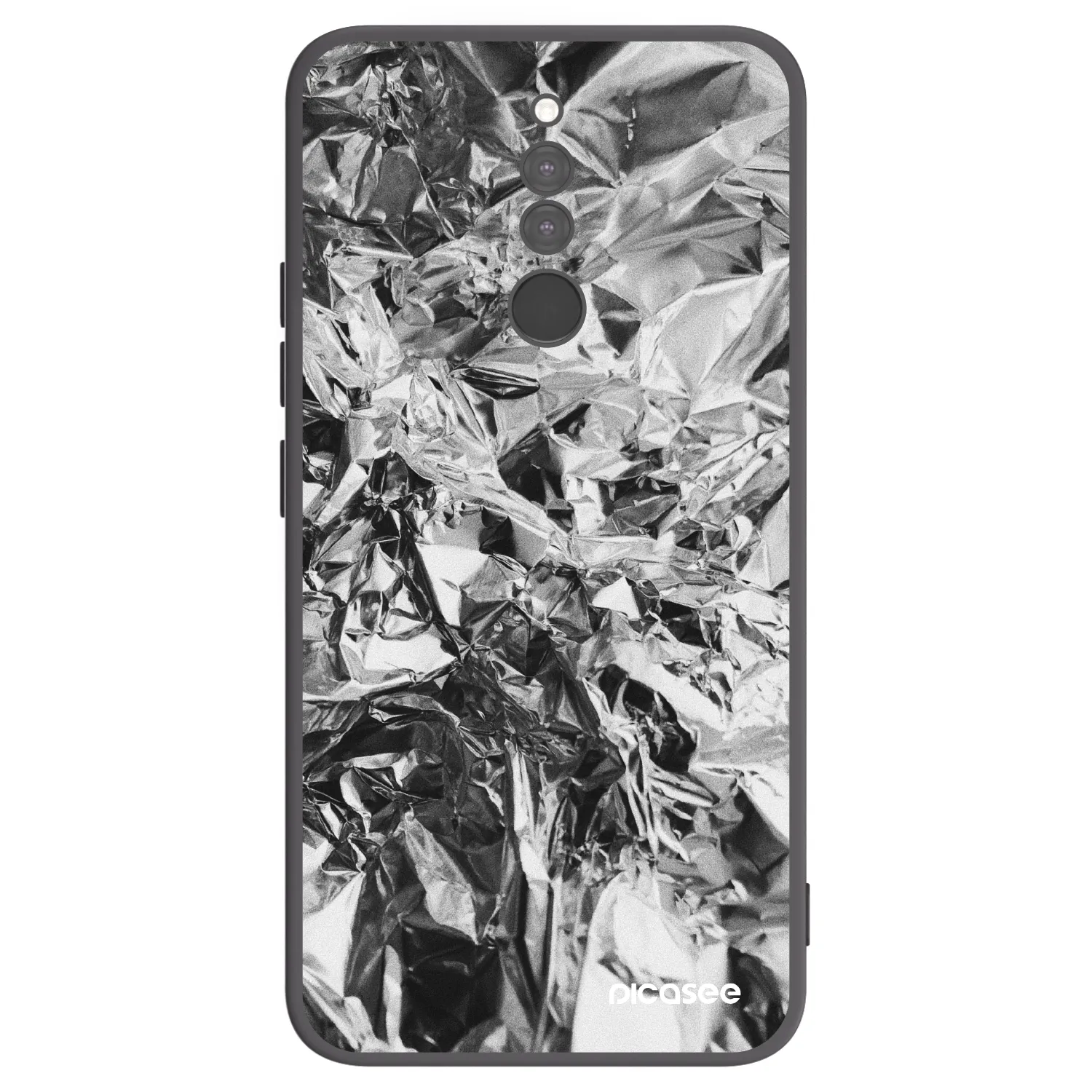 Picasee silikonowe czarne etui na Xiaomi Redmi 8 - Chrome