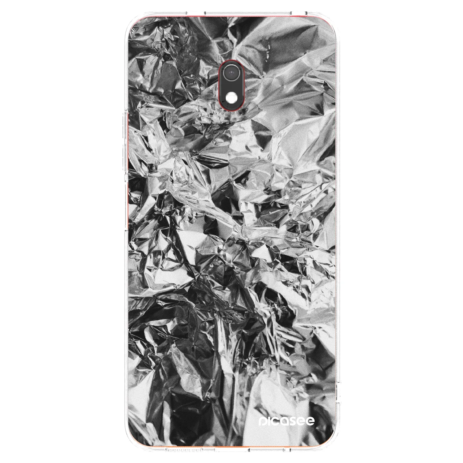 Picasee silikonowe przeźroczyste etui na Xiaomi Redmi 8A - Chrome