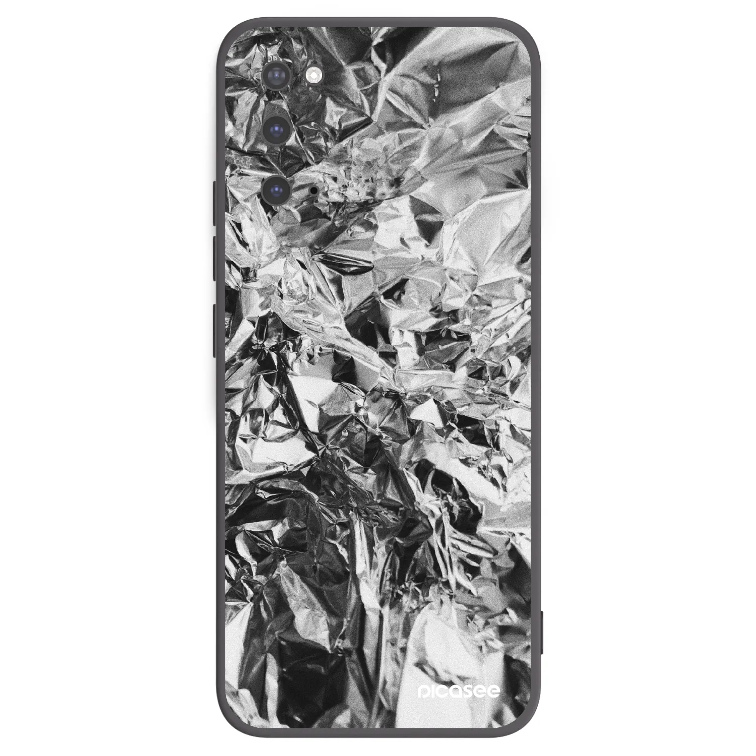 Picasee silikonowe czarne etui na Samsung Galaxy S20 G980F - Chrome