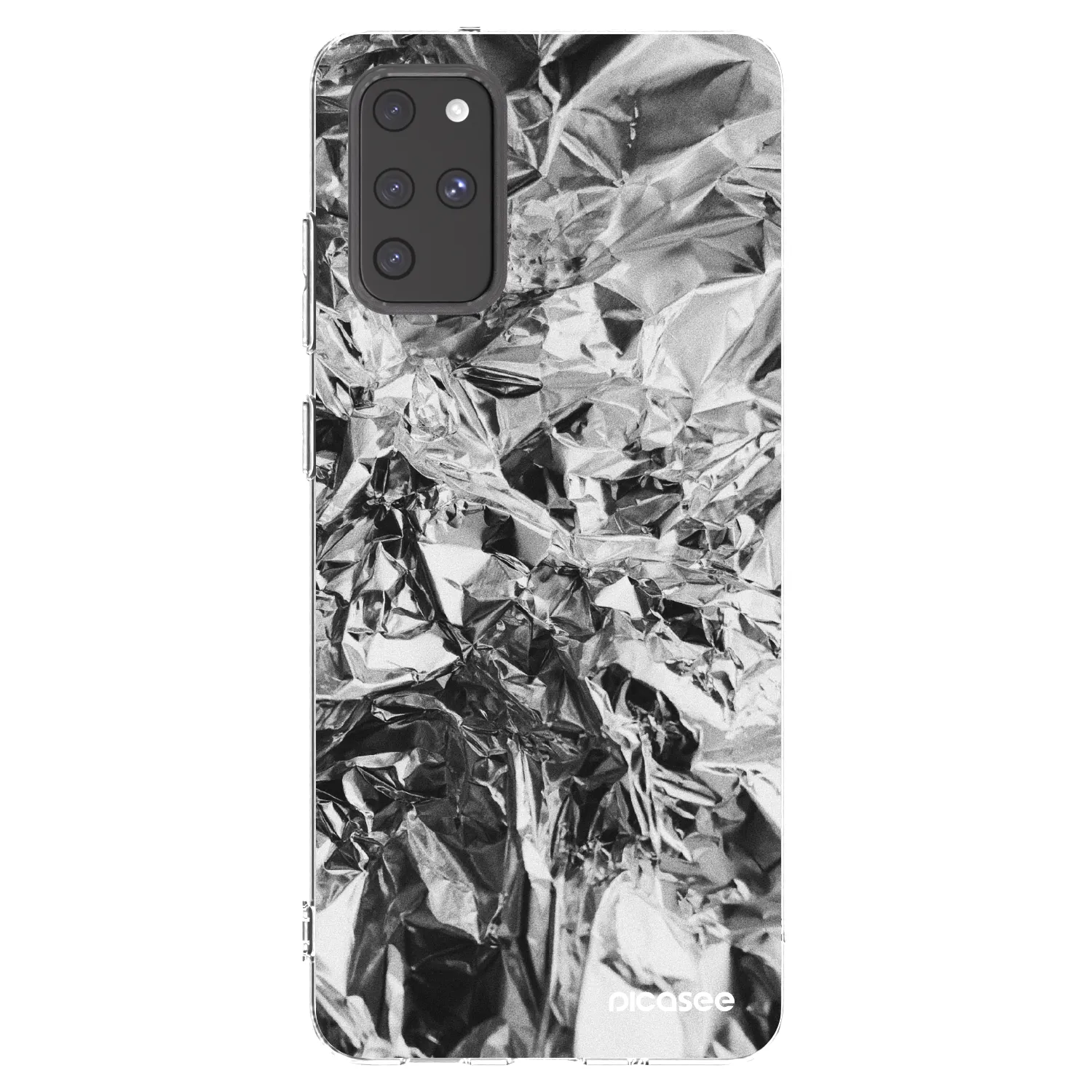 Picasee silikonowe przeźroczyste etui na Samsung Galaxy S20+ G985F - Chrome