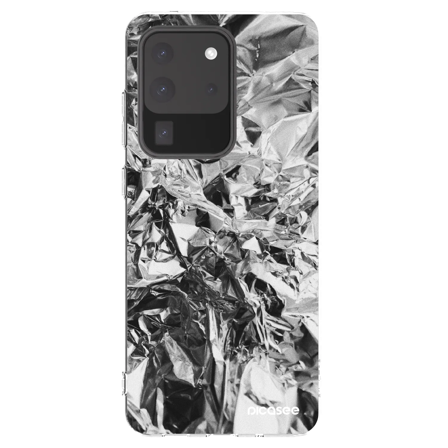 Picasee silikonowe przeźroczyste etui na Samsung Galaxy S20 Ultra 5G G988F - Chrome
