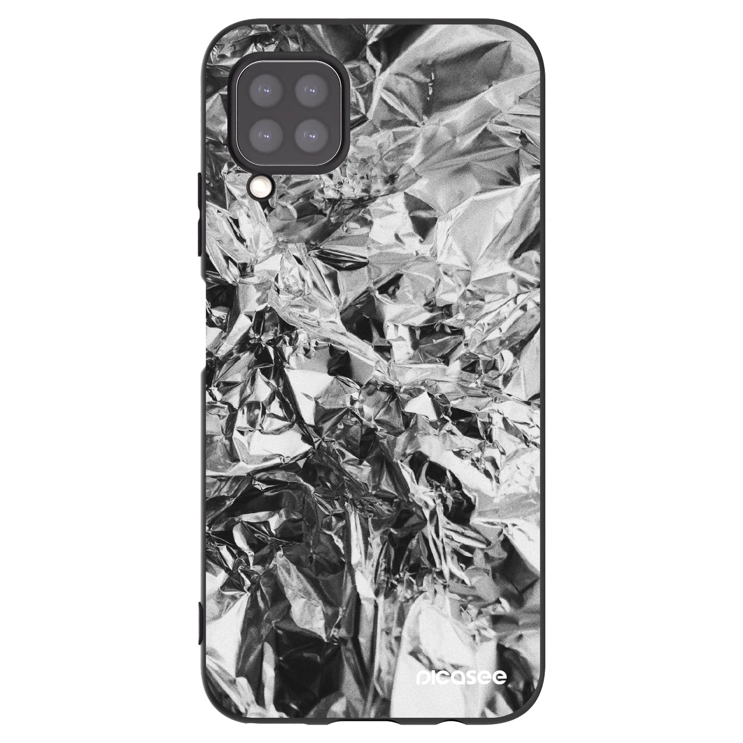 Picasee silikonowe czarne etui na Huawei P40 Lite - Chrome